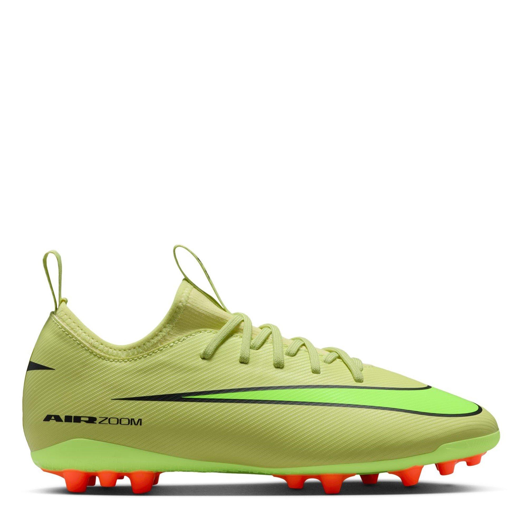 Nike Boys Zoom Mercurial Vapor 16 Academy Juniors Artificial Ground Football Boots - Volt/Crimson - 5.5 (38.5)