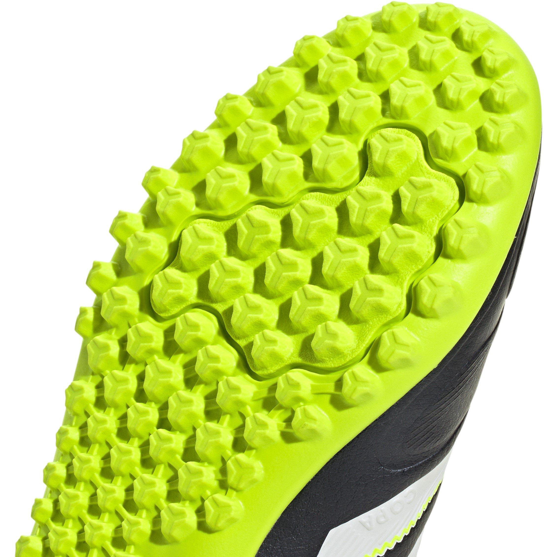 Black/Lemon - adidas - Copa Pure 3 Club Junior Astro Turf Football Boots - 8