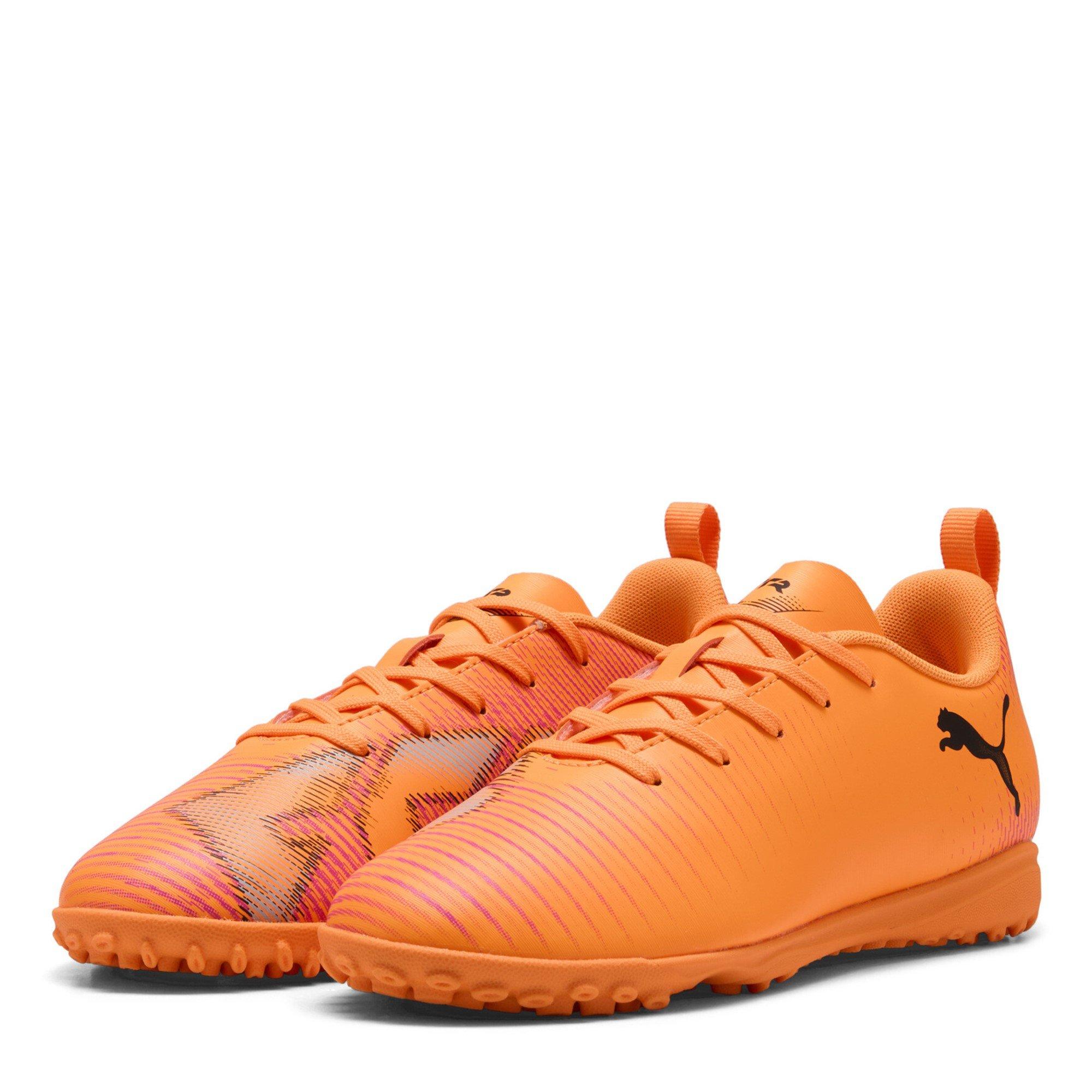 Puma Boys Future 8 Play Astro Turf Football Boots Juniors - Orange/Black - 5.5 (38.5)