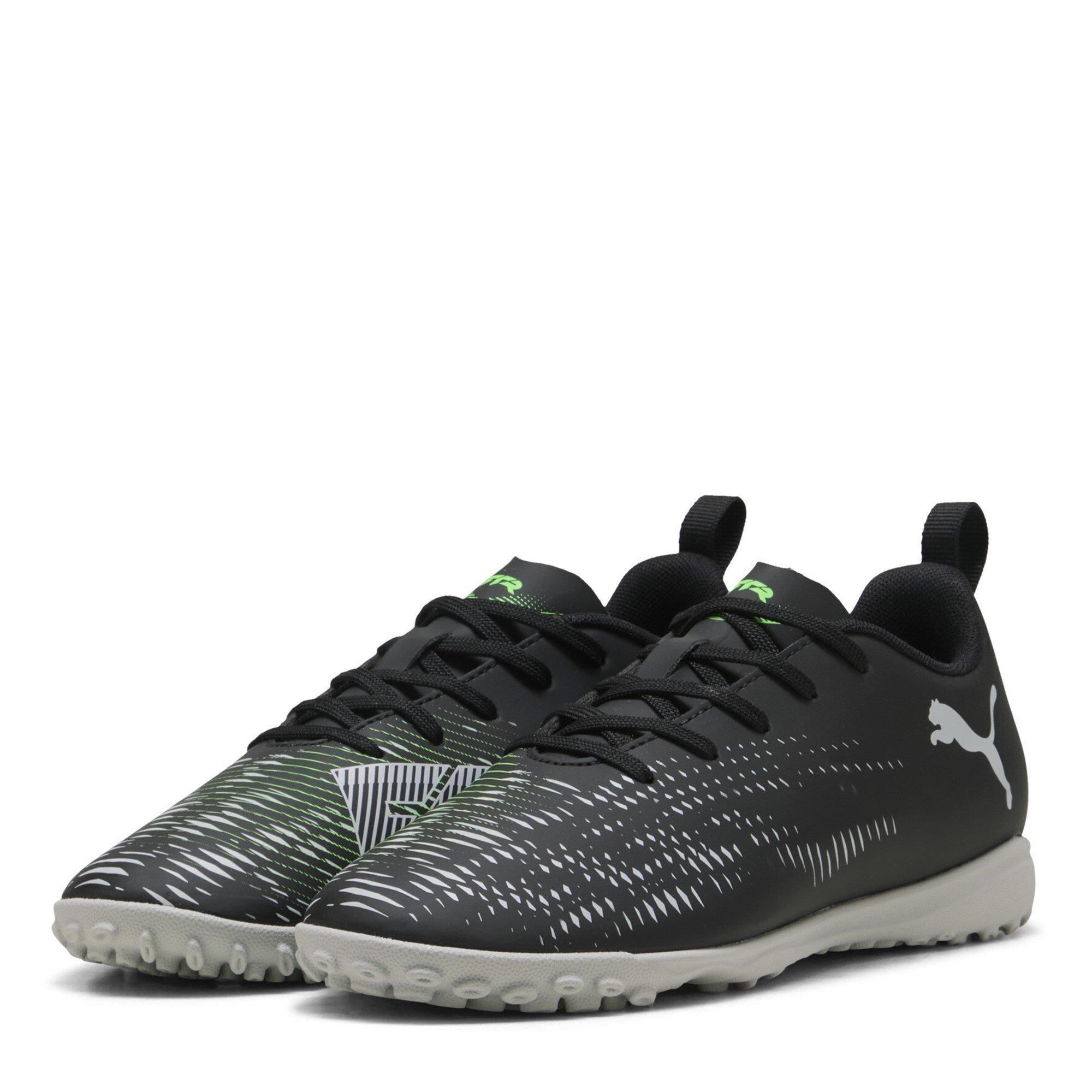 Black/Green - Puma - Future 8 Play Astro Turf Football Boots Juniors - 1