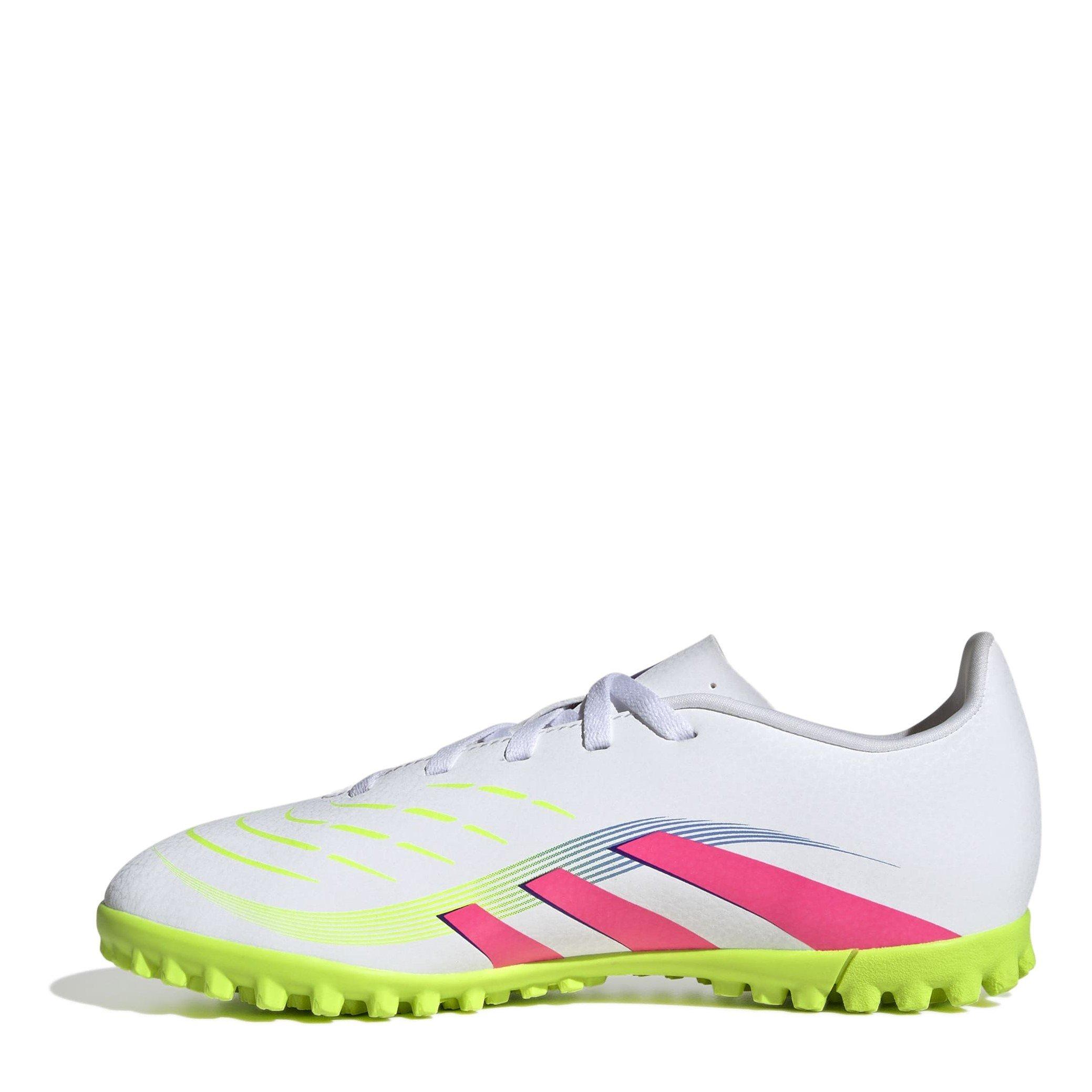 White/Pink - adidas - Predator Club Junior Astro Turf Football Boots - 2