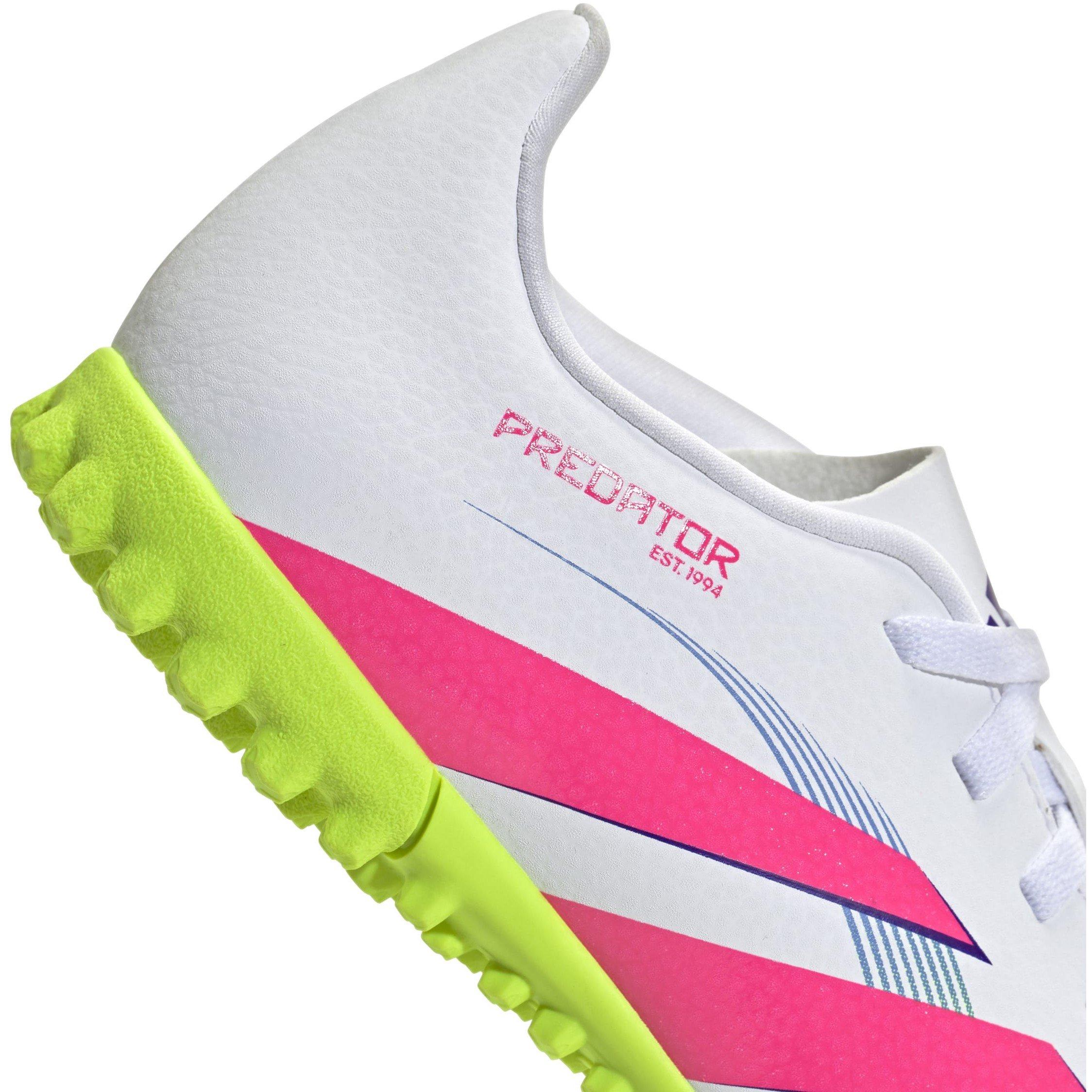 White/Pink - adidas - Predator Club Junior Astro Turf Football Boots - 7