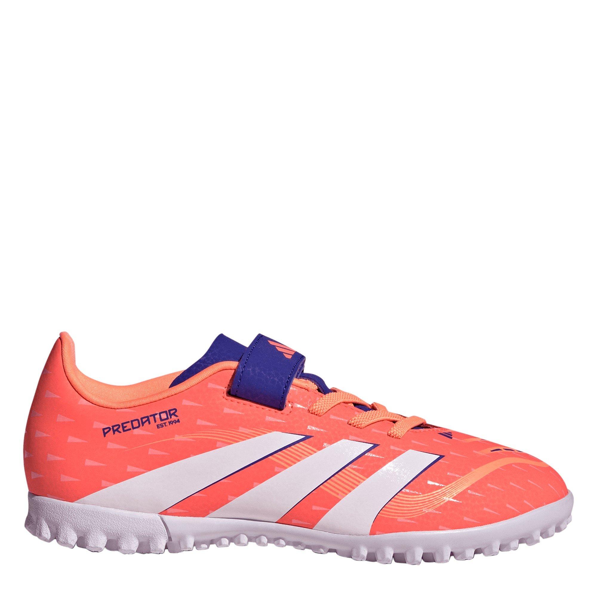 Adidas Boys Predator Club Junior Astro Turf Football Boots - Orange/White - 5 (38)