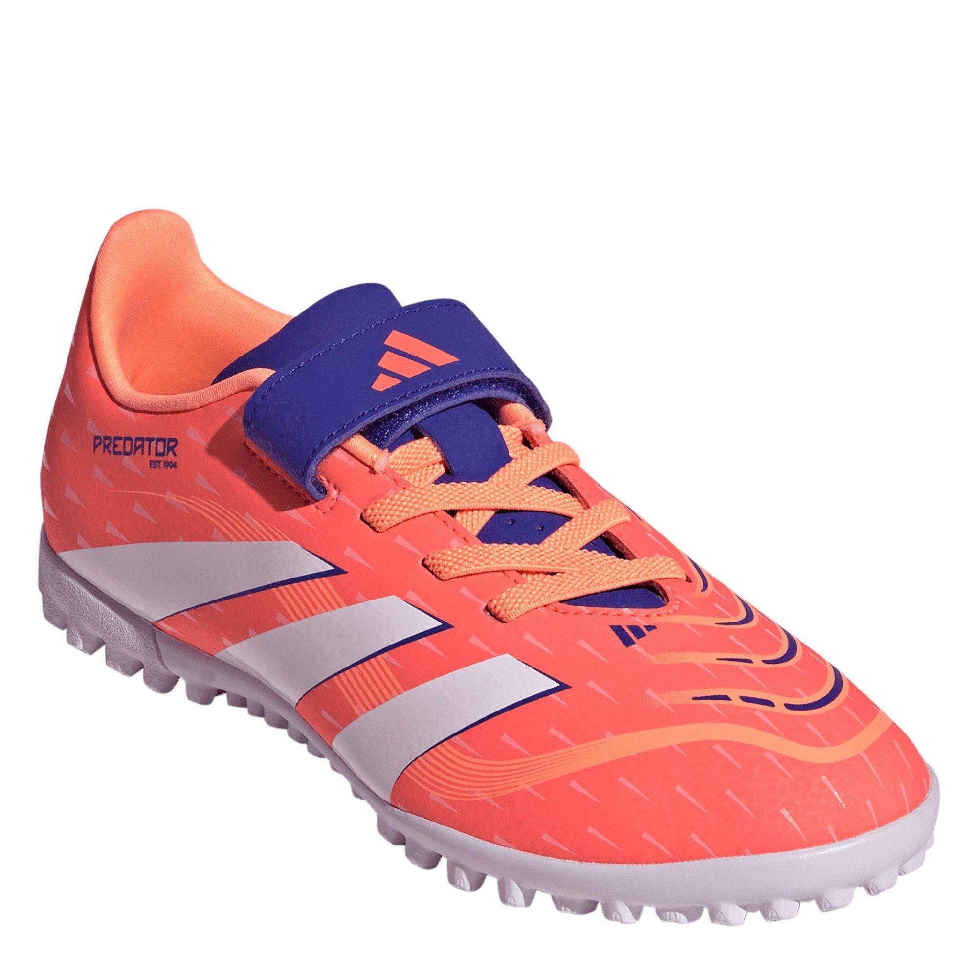 Orange/White - adidas - Predator Club Junior Astro Turf Football Boots - 3