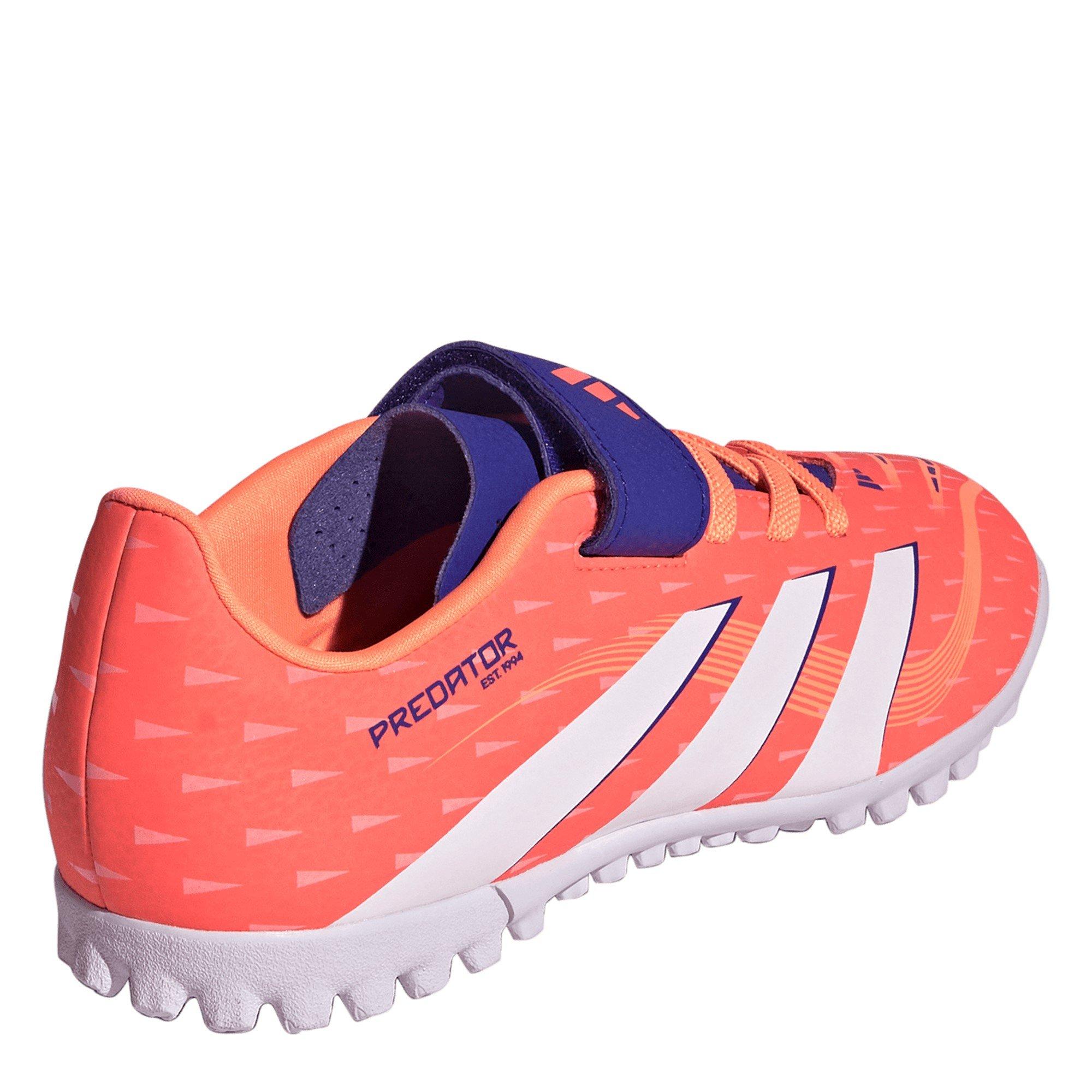 Orange/White - adidas - Predator Club Junior Astro Turf Football Boots - 4
