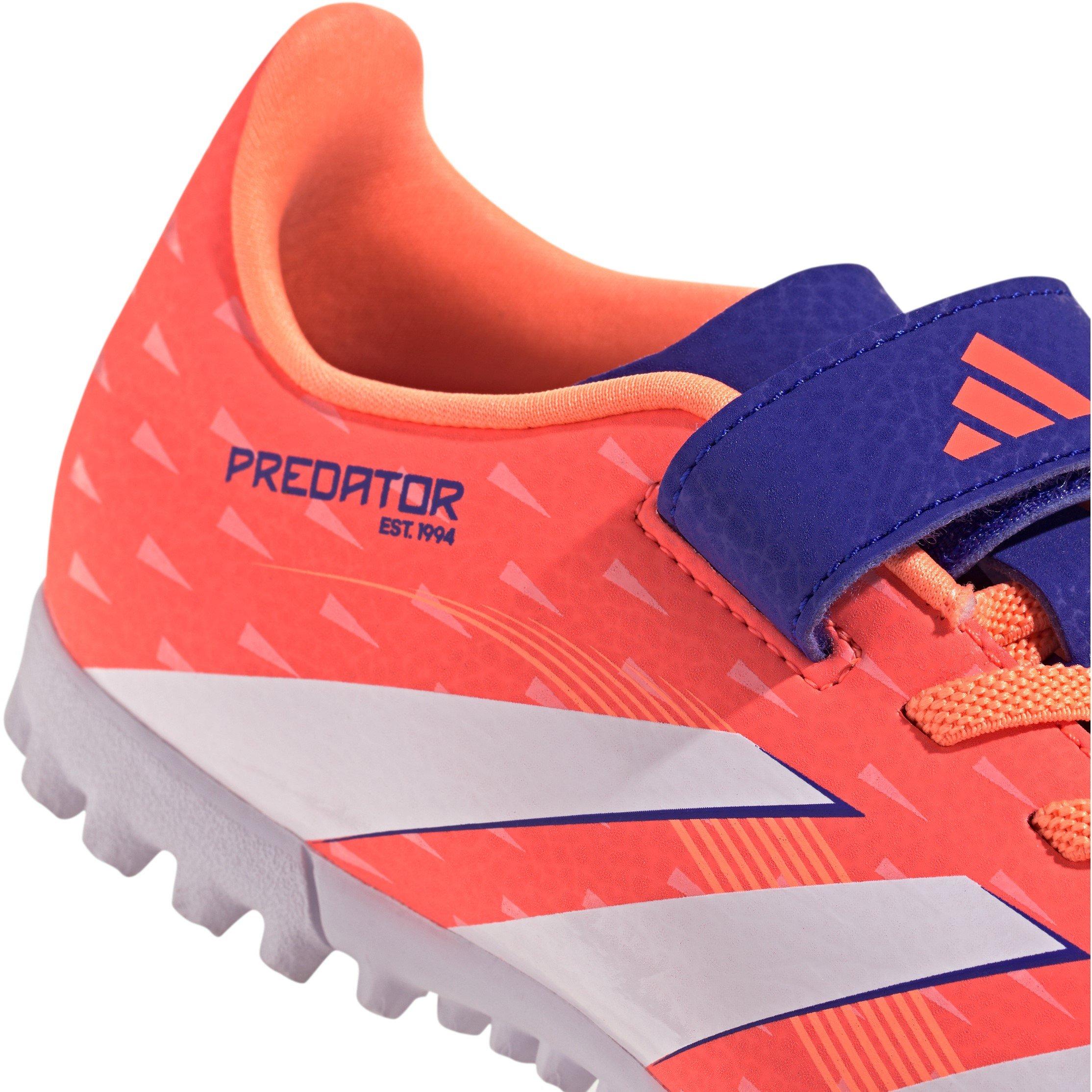 Orange/White - adidas - Predator Club Junior Astro Turf Football Boots - 8
