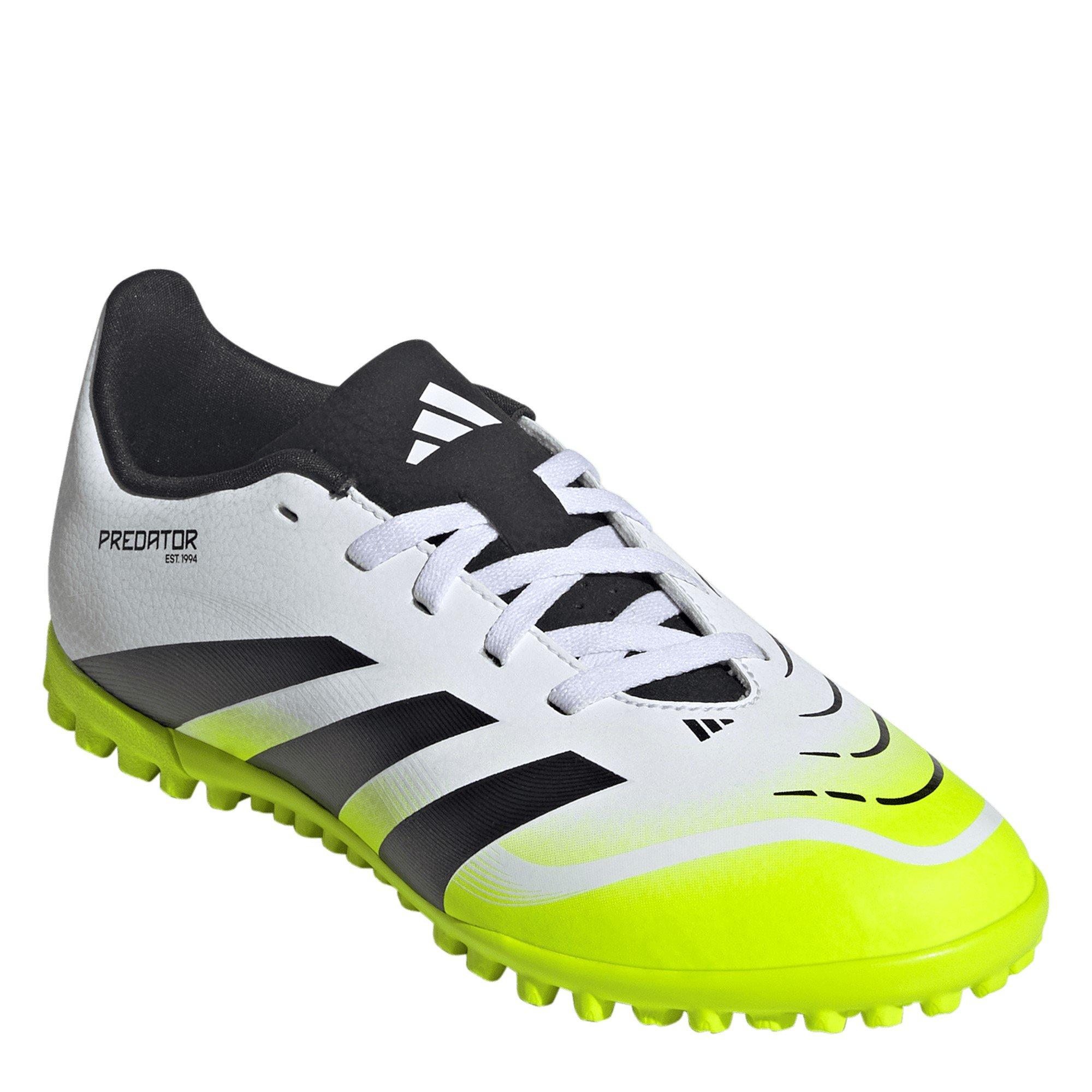 White/Blk/Lemon - adidas - Predator Club Junior Astro Turf Football Boots - 3