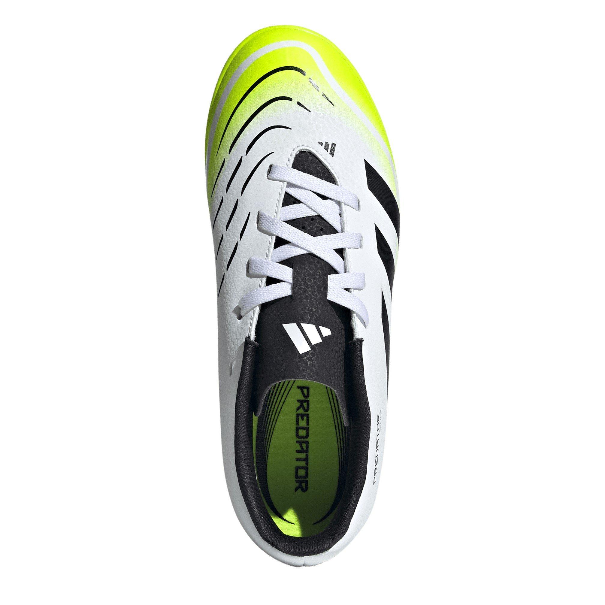 White/Blk/Lemon - adidas - Predator Club Junior Astro Turf Football Boots - 5