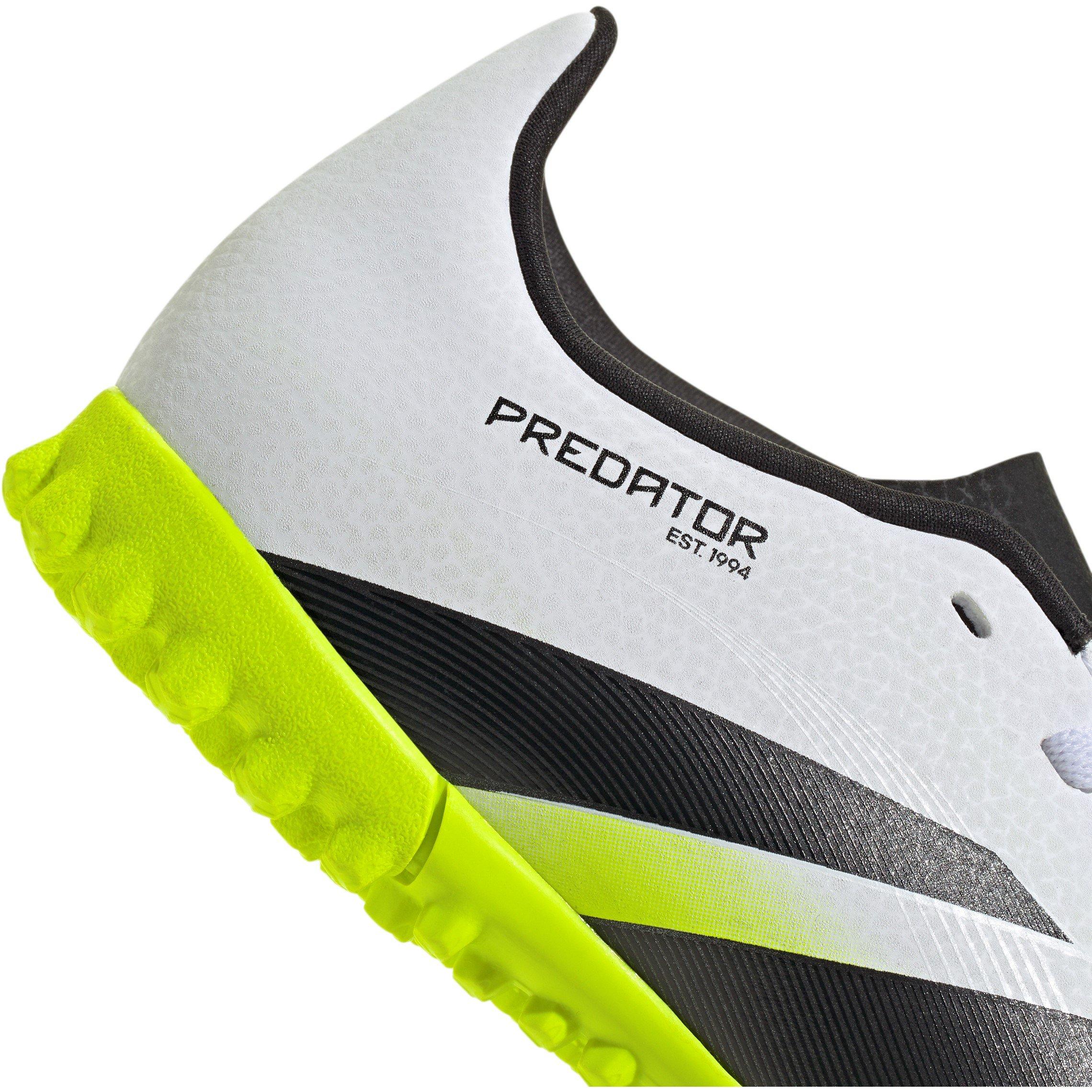 White/Blk/Lemon - adidas - Predator Club Junior Astro Turf Football Boots - 7