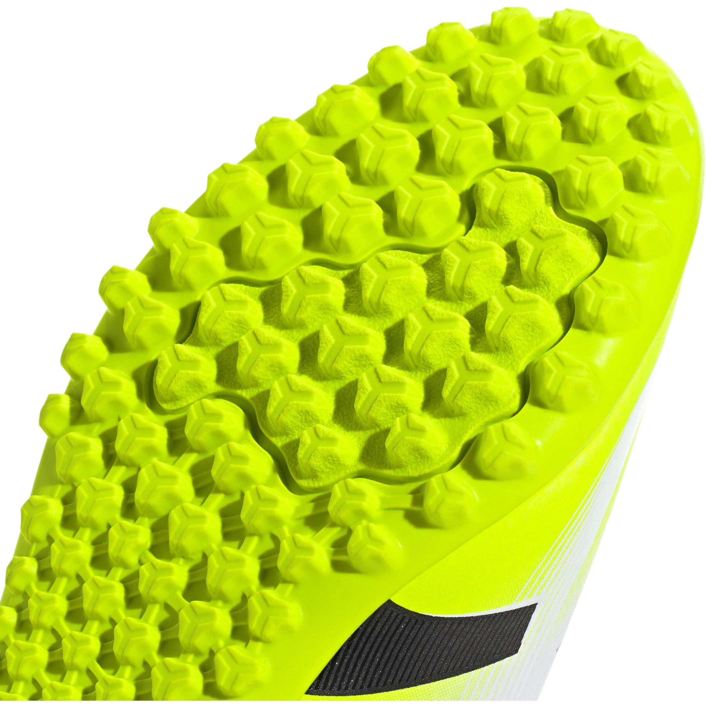 White/Blk/Lemon - adidas - Predator Club Junior Astro Turf Football Boots - 8