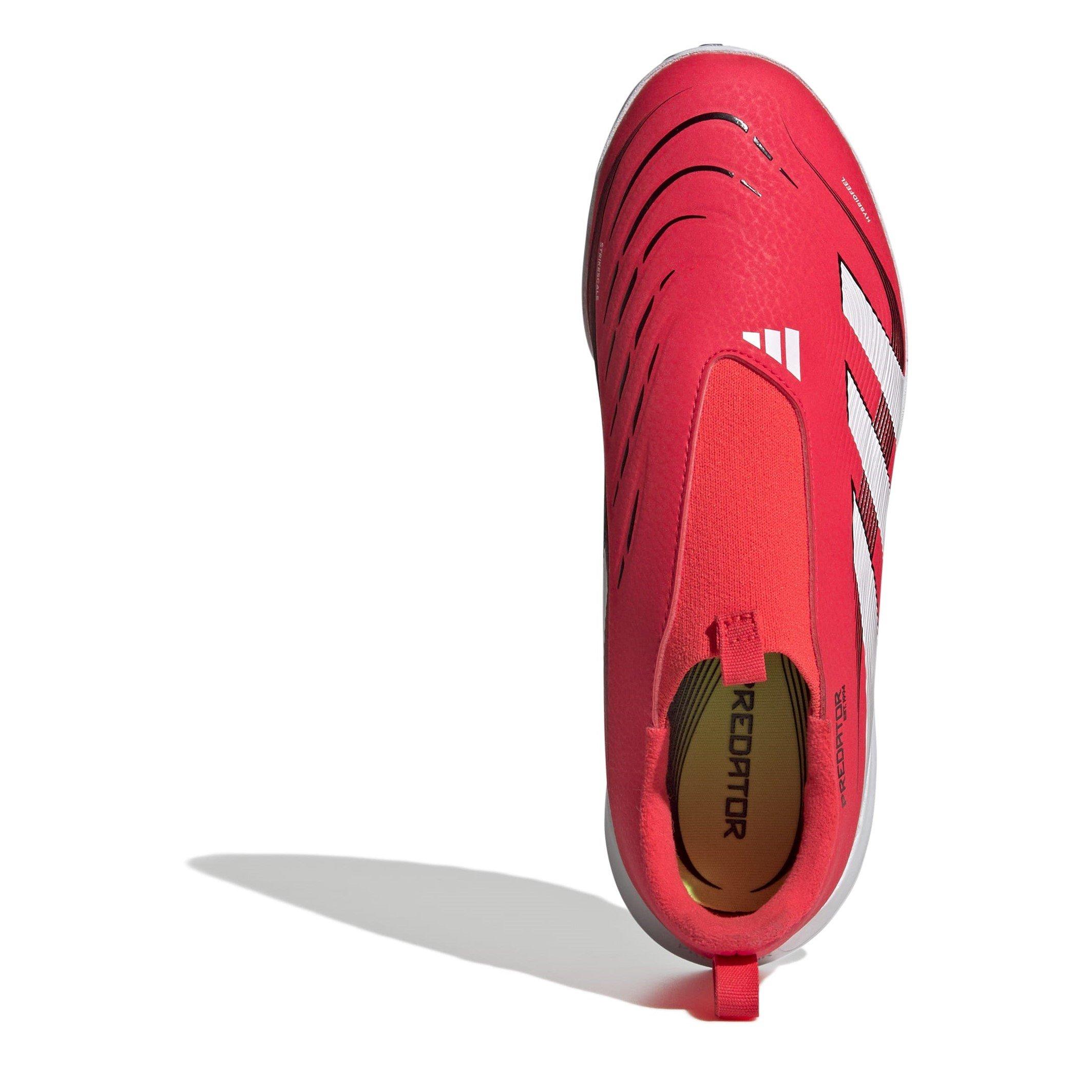 Rot/Weiß - adidas - Predator League Laceless Juniors Astro Turf Football Boots - 5