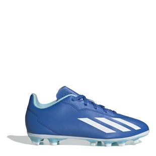 B.Royal/Wht/Red - adidas - X Crazyfast.4 Juniors Firm Ground Football Boots - 1
