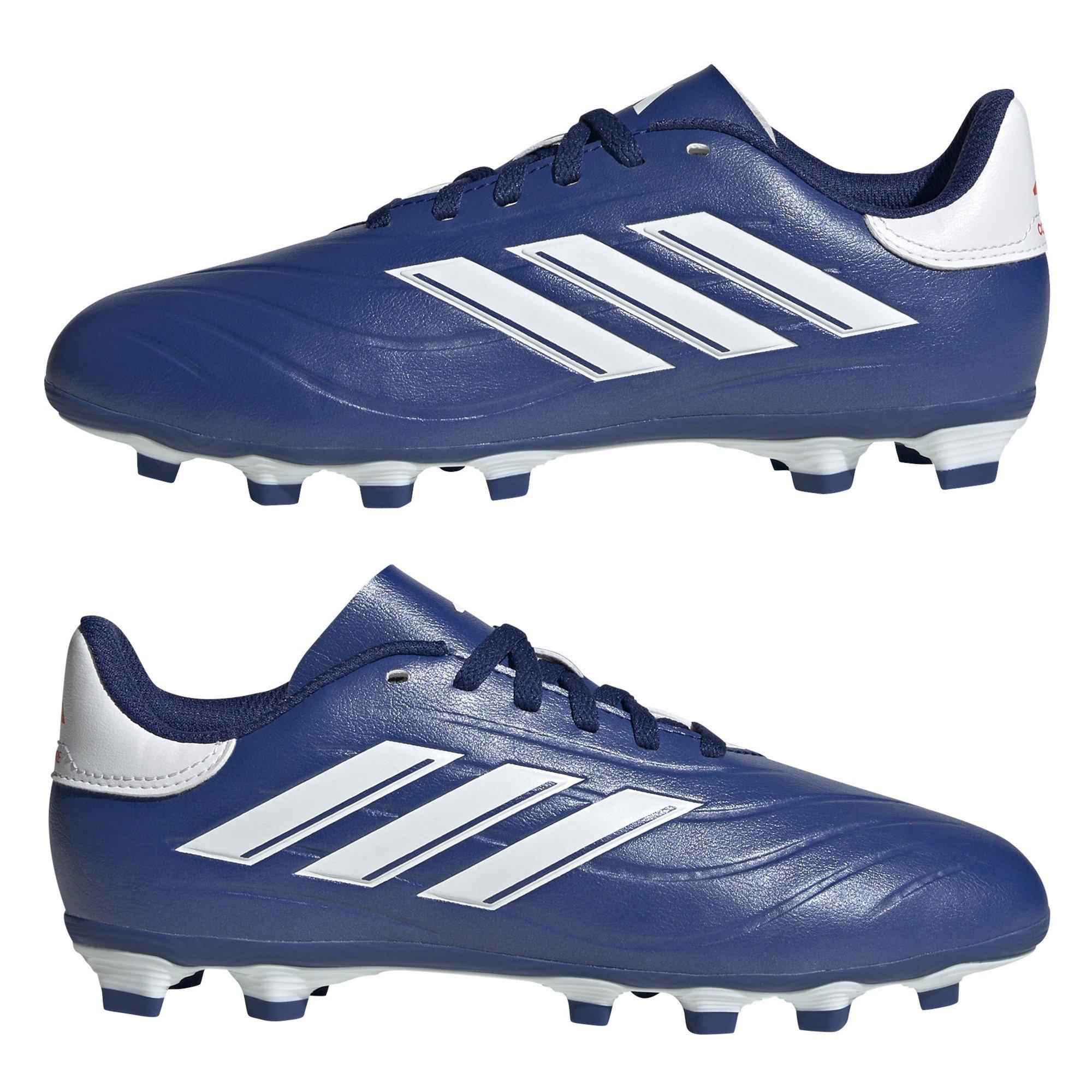 Blue/Wht/S.Red - adidas - Copa Pure II.4 Juniors Flexible Ground Football Boots - 9