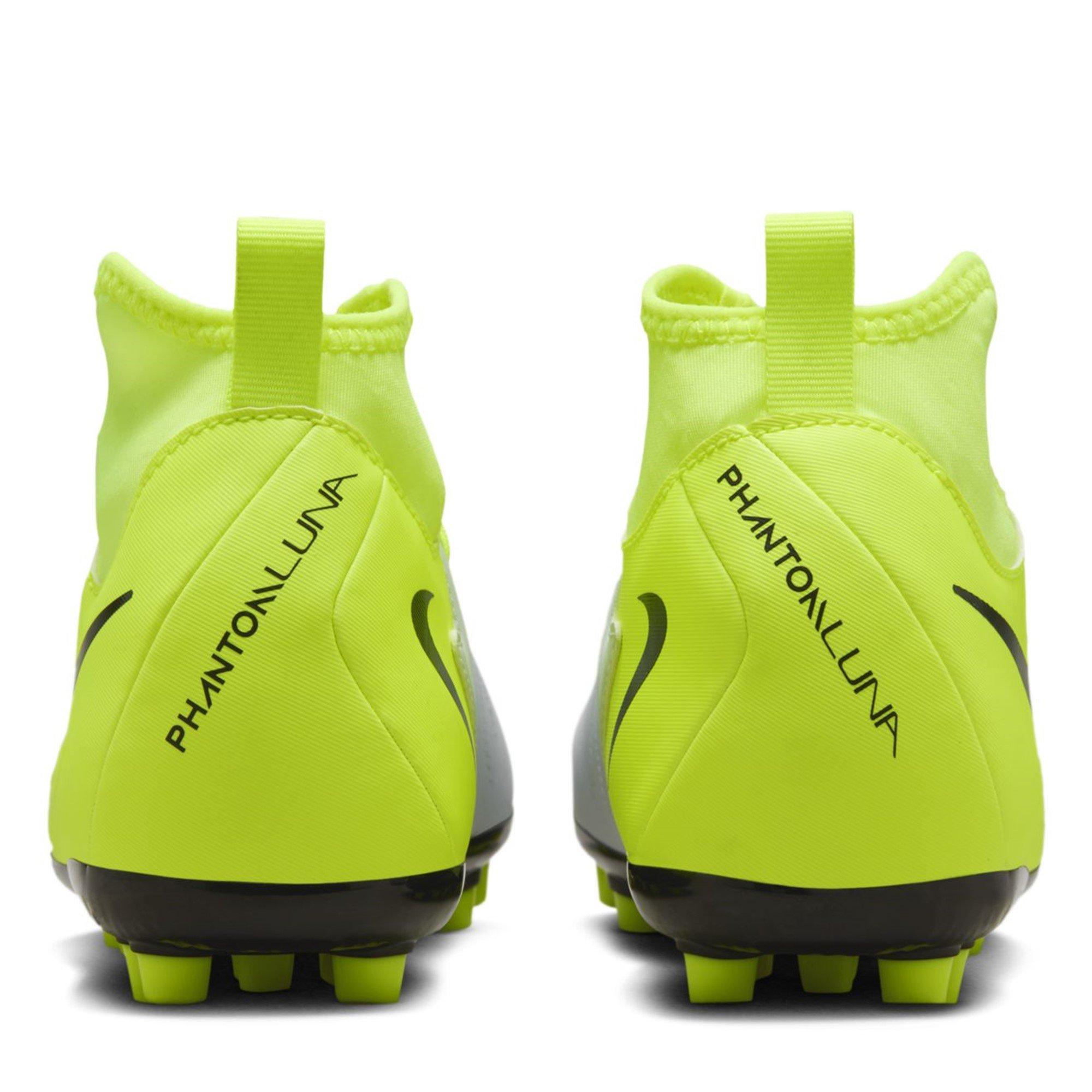 Sølv/Volt - Nike - Phantom Luna II Academy Juniors Artificial Ground Football Boots - 6