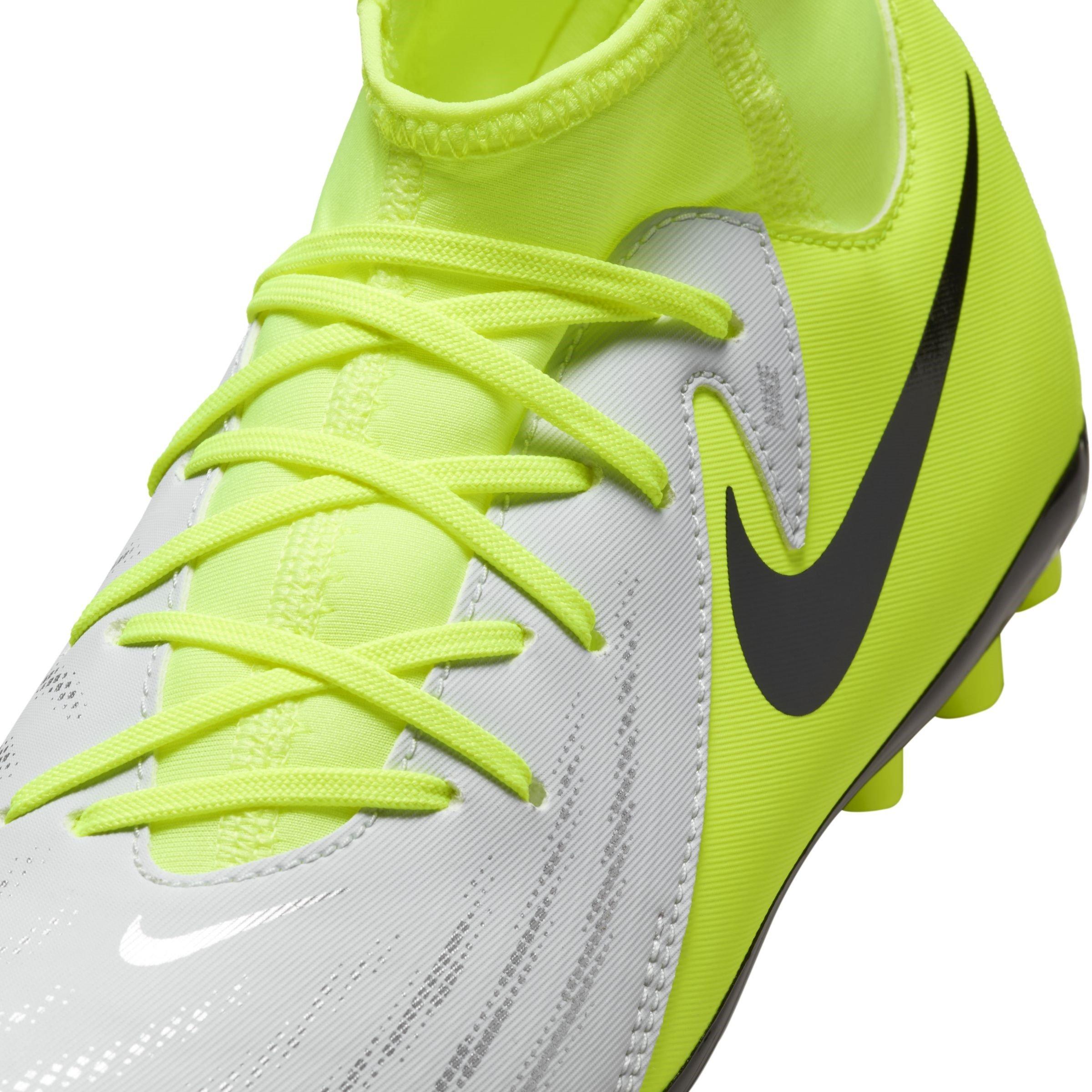 Sølv/Volt - Nike - Phantom Luna II Academy Juniors Artificial Ground Football Boots - 8