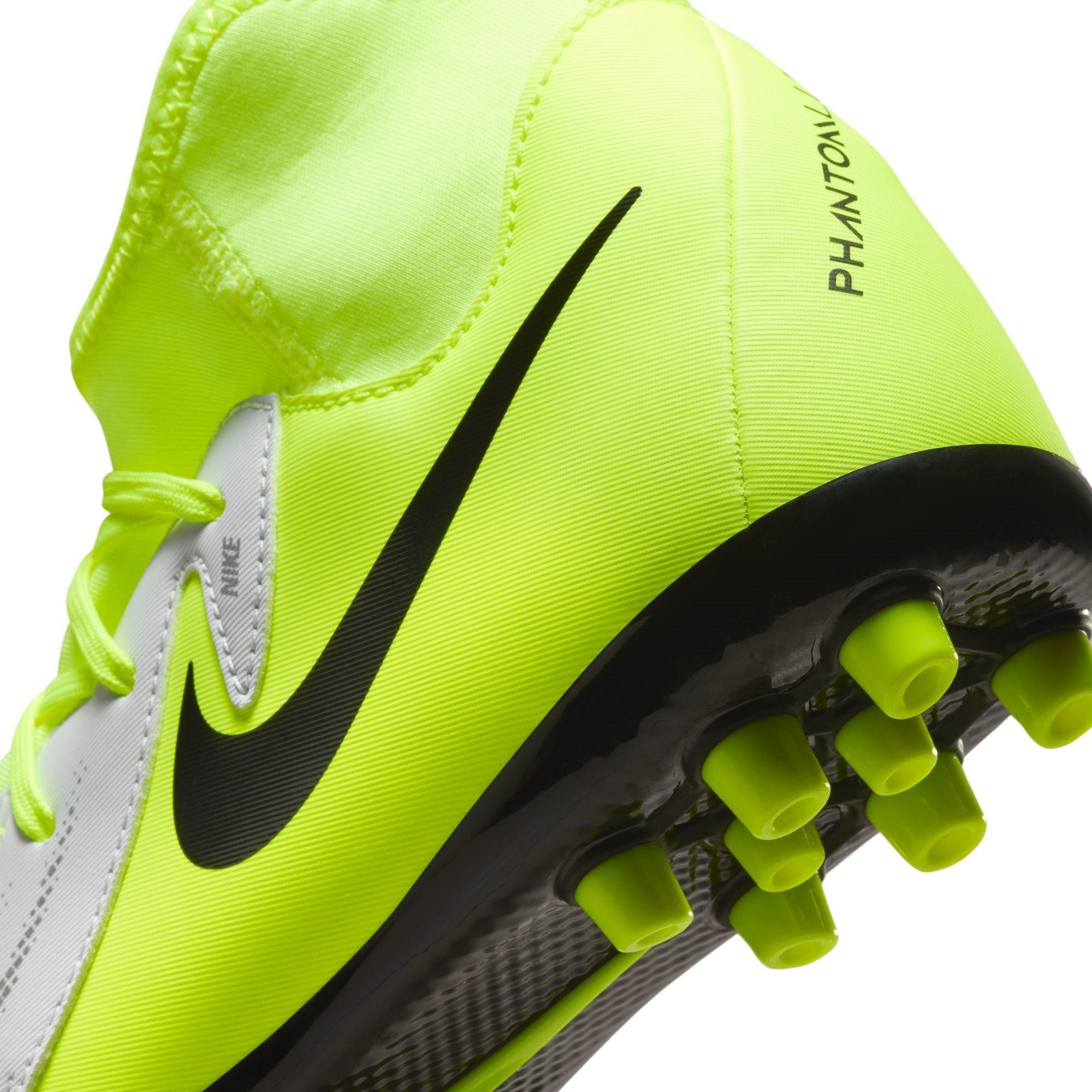 Sølv/Volt - Nike - Phantom Luna II Academy Juniors Artificial Ground Football Boots - 9
