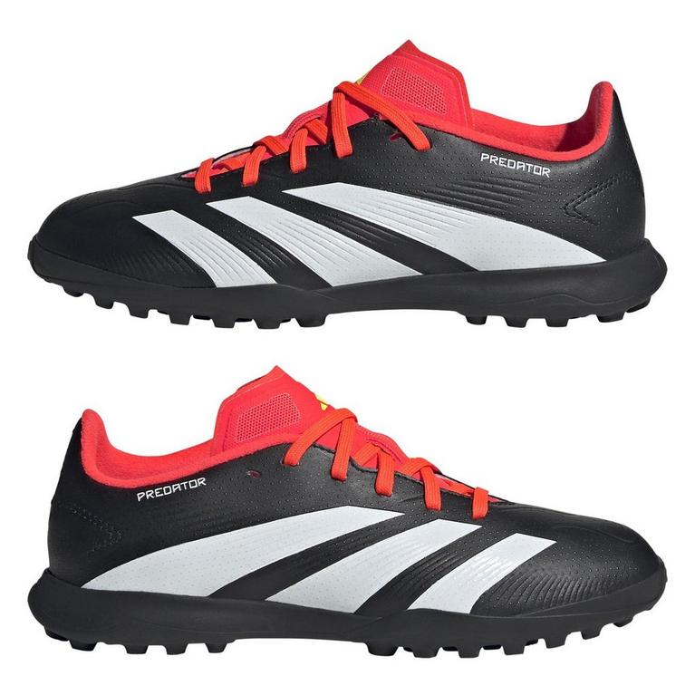 Noir/Blanc/Rouge - adidas - Predator 24 League Junior Astro Turf Football Boots - 9
