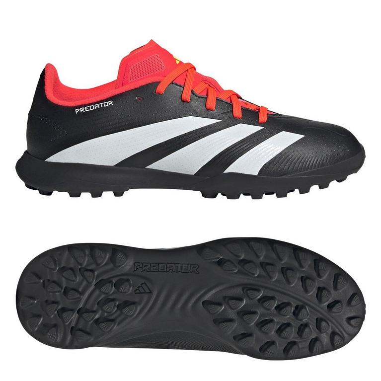 Noir/Blanc/Rouge - adidas - Predator 24 League Junior Astro Turf Football Boots - 10