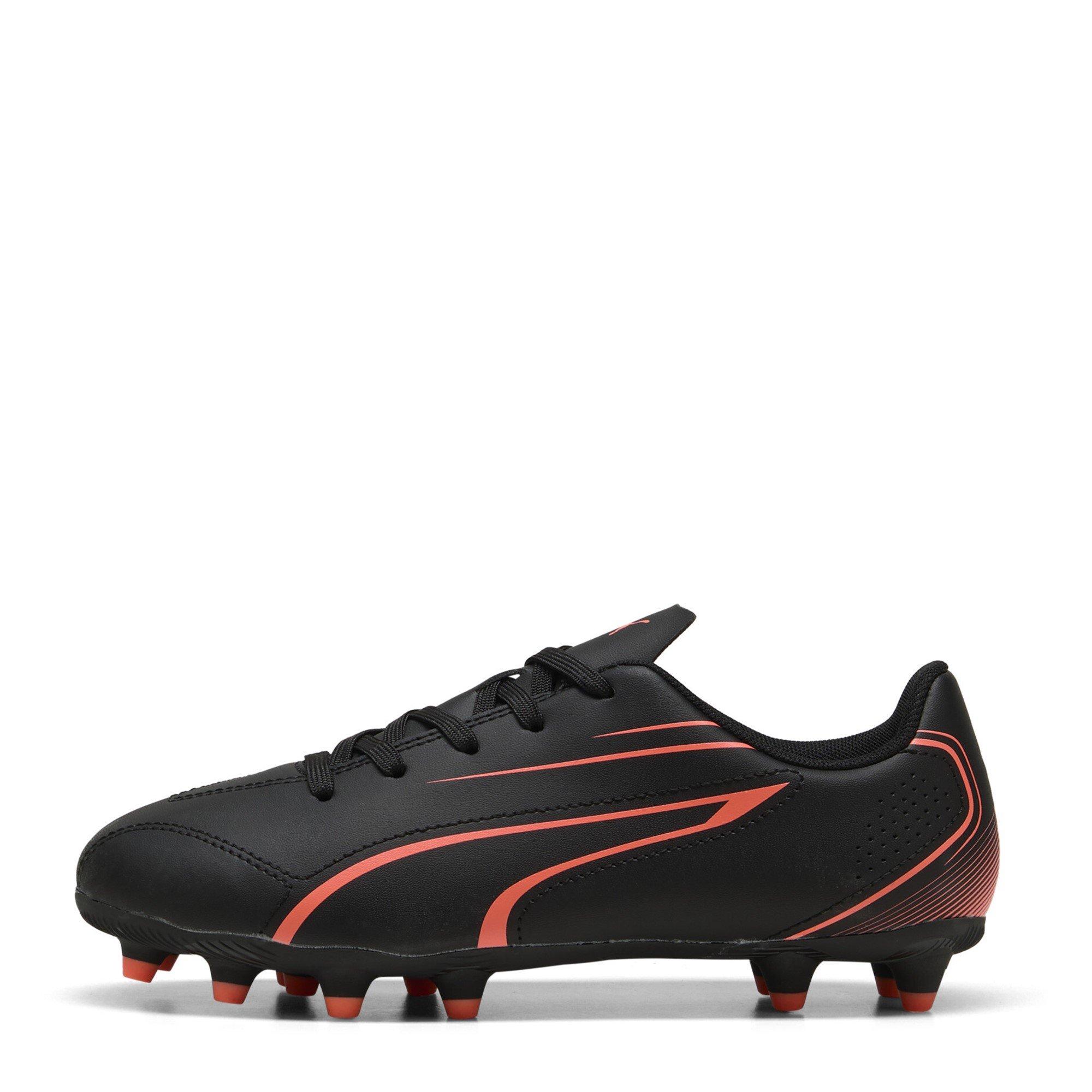 Blk-Glowing Red - Puma - VITORIA Juniors Firm Ground Football Boots - 2