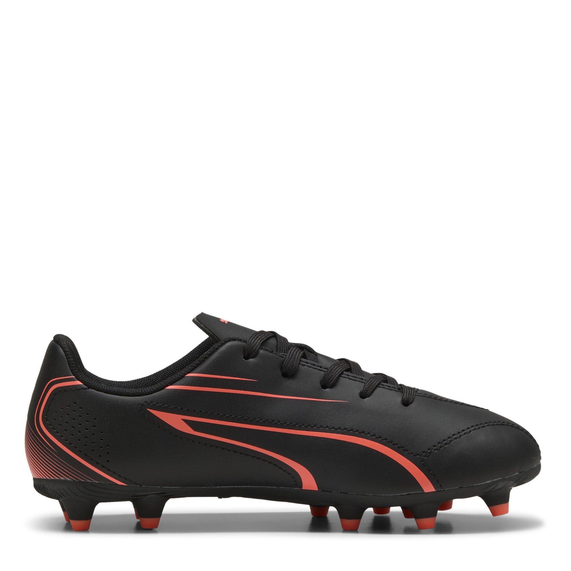 Blk-Glowing Red - Puma - VITORIA Juniors Firm Ground Football Boots - 4