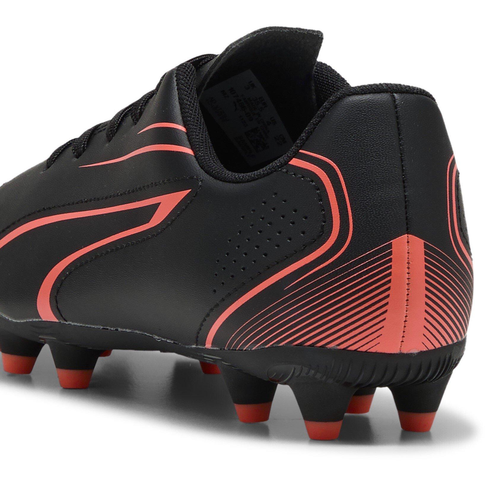 Blk-Glowing Red - Puma - VITORIA Juniors Firm Ground Football Boots - 5