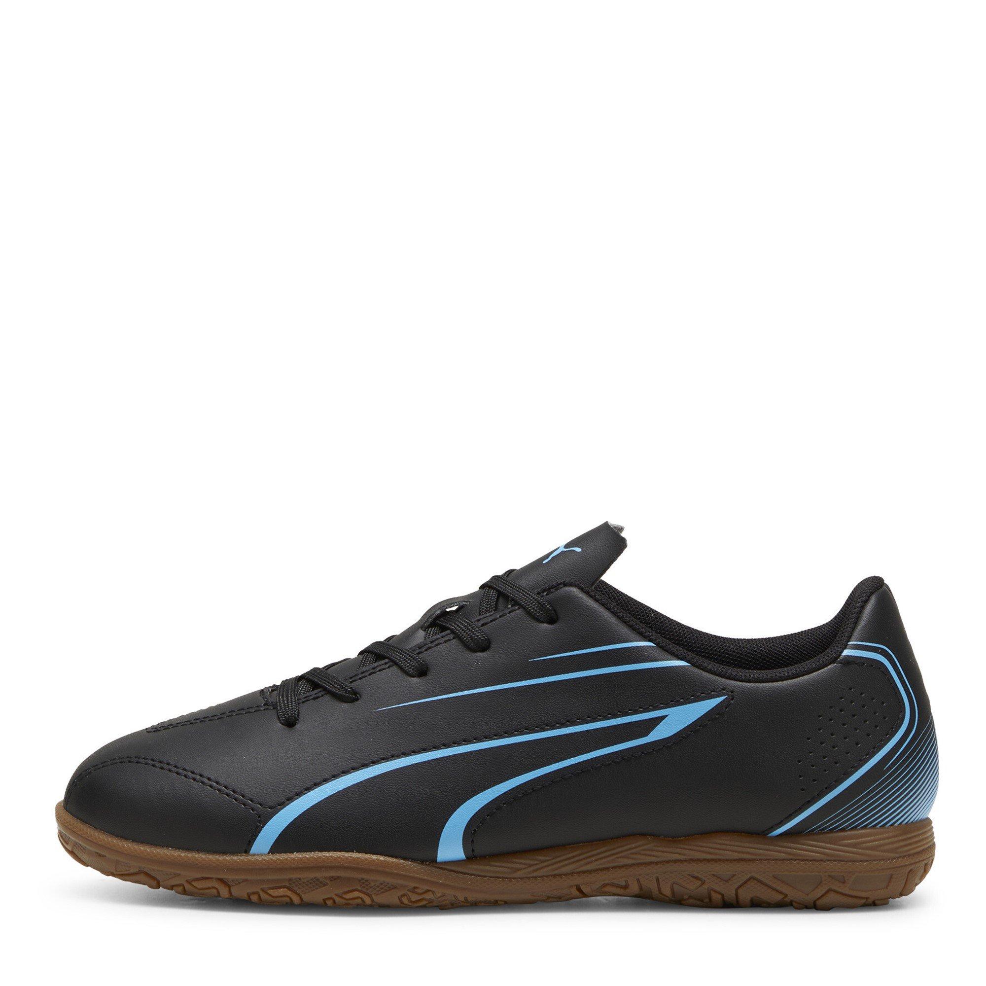Black-Lumi Blue - Puma - Victoria Juniors Indoor Football Boots - 2