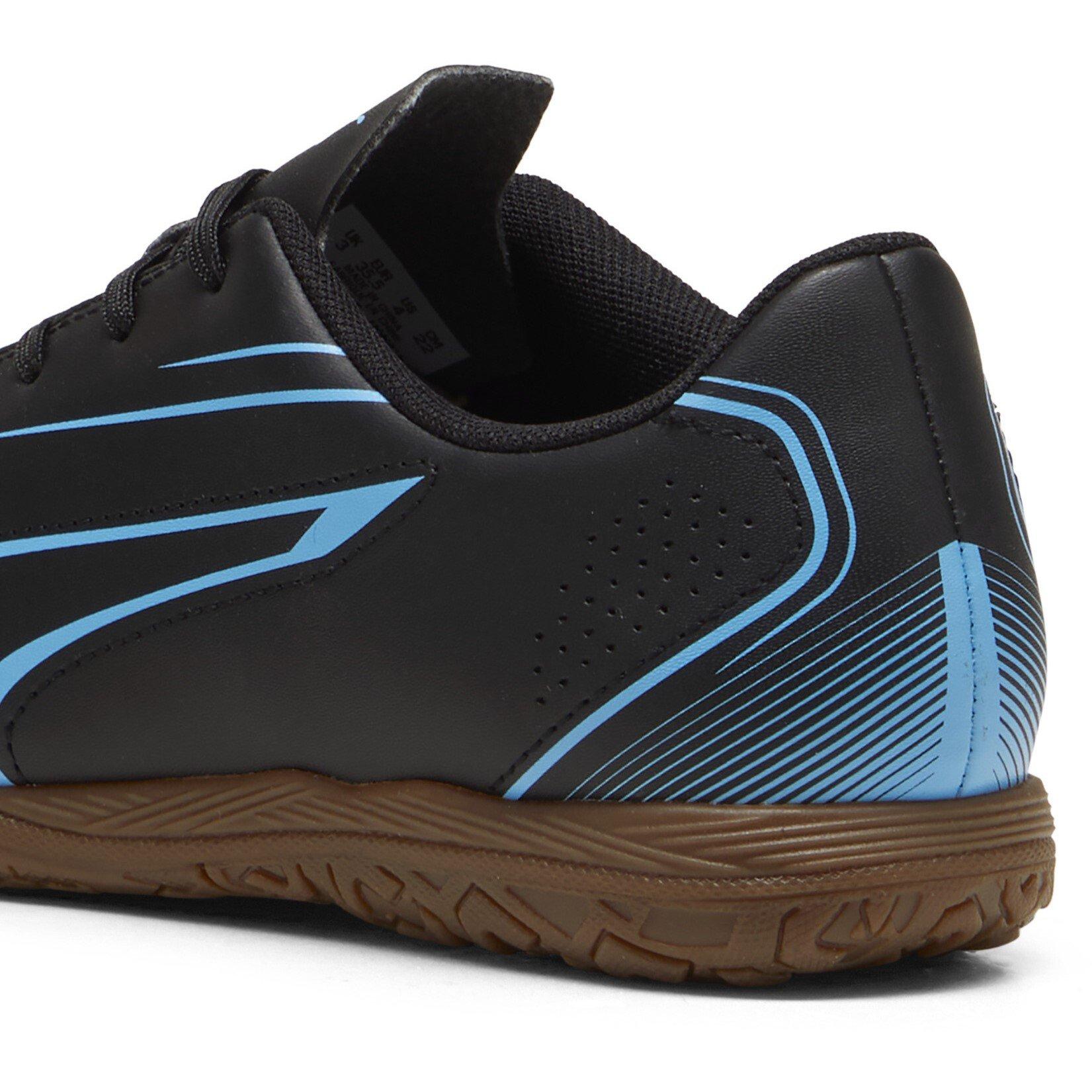 Black-Lumi Blue - Puma - Victoria Juniors Indoor Football Boots - 5
