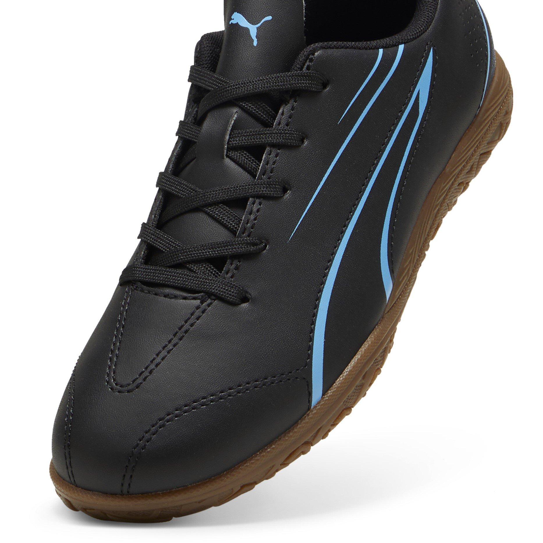 Black-Lumi Blue - Puma - Victoria Juniors Indoor Football Boots - 6