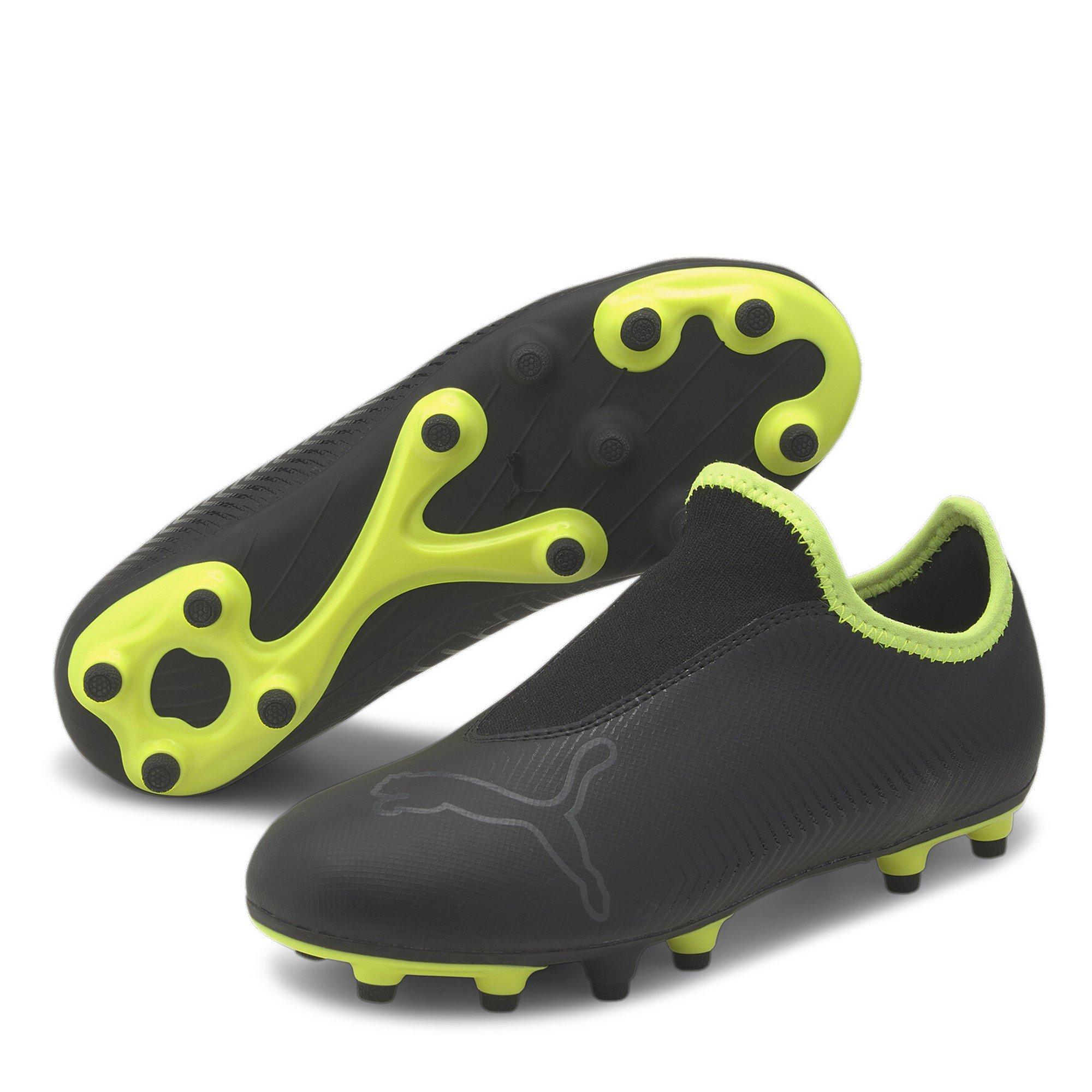 Puma Black-Yell - Puma - Finesse Laceless Junior Firm Ground Football Boots