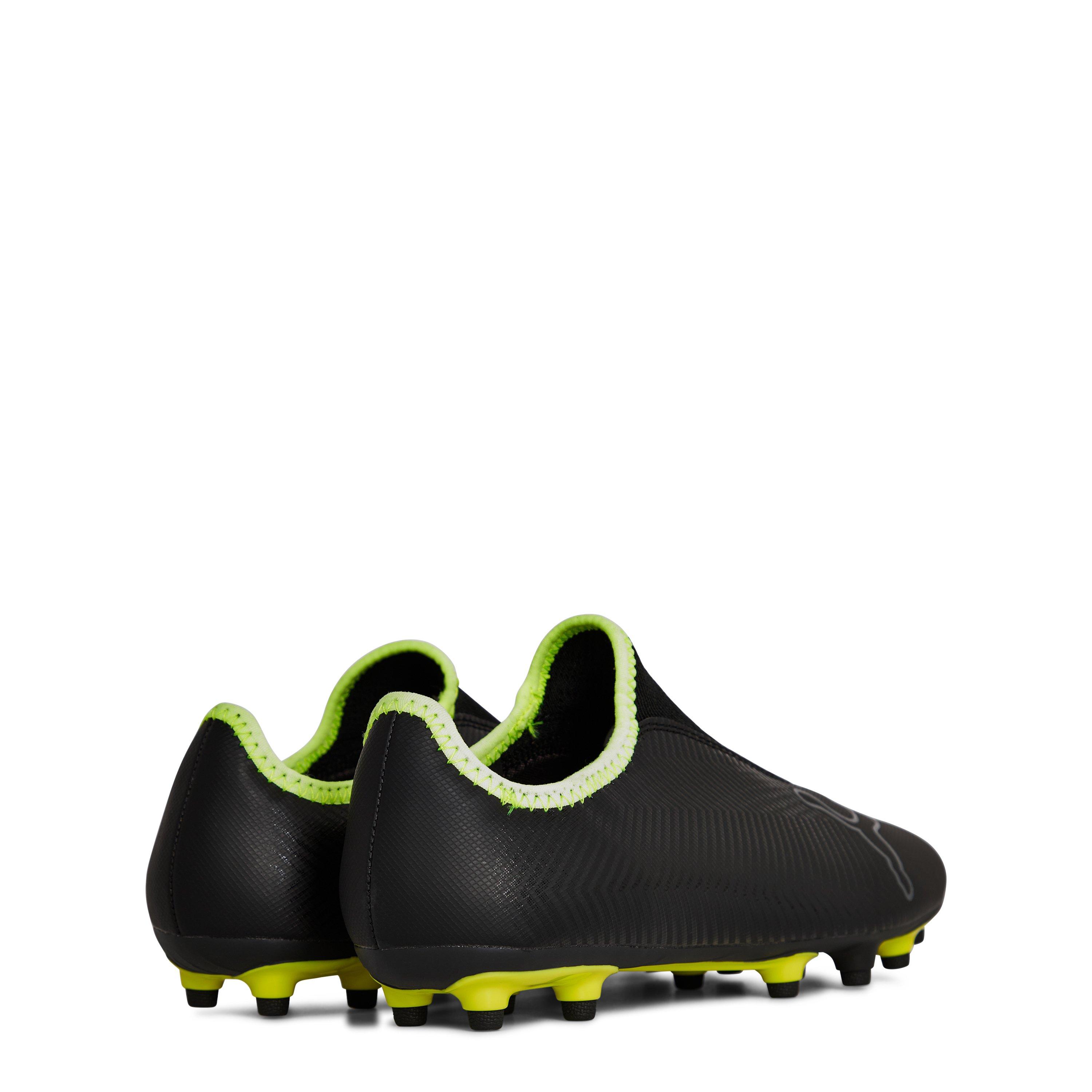 Preto/Amarelo Fluorescente - Puma - Finesse Firm Ground Football Boots Childrens - 5