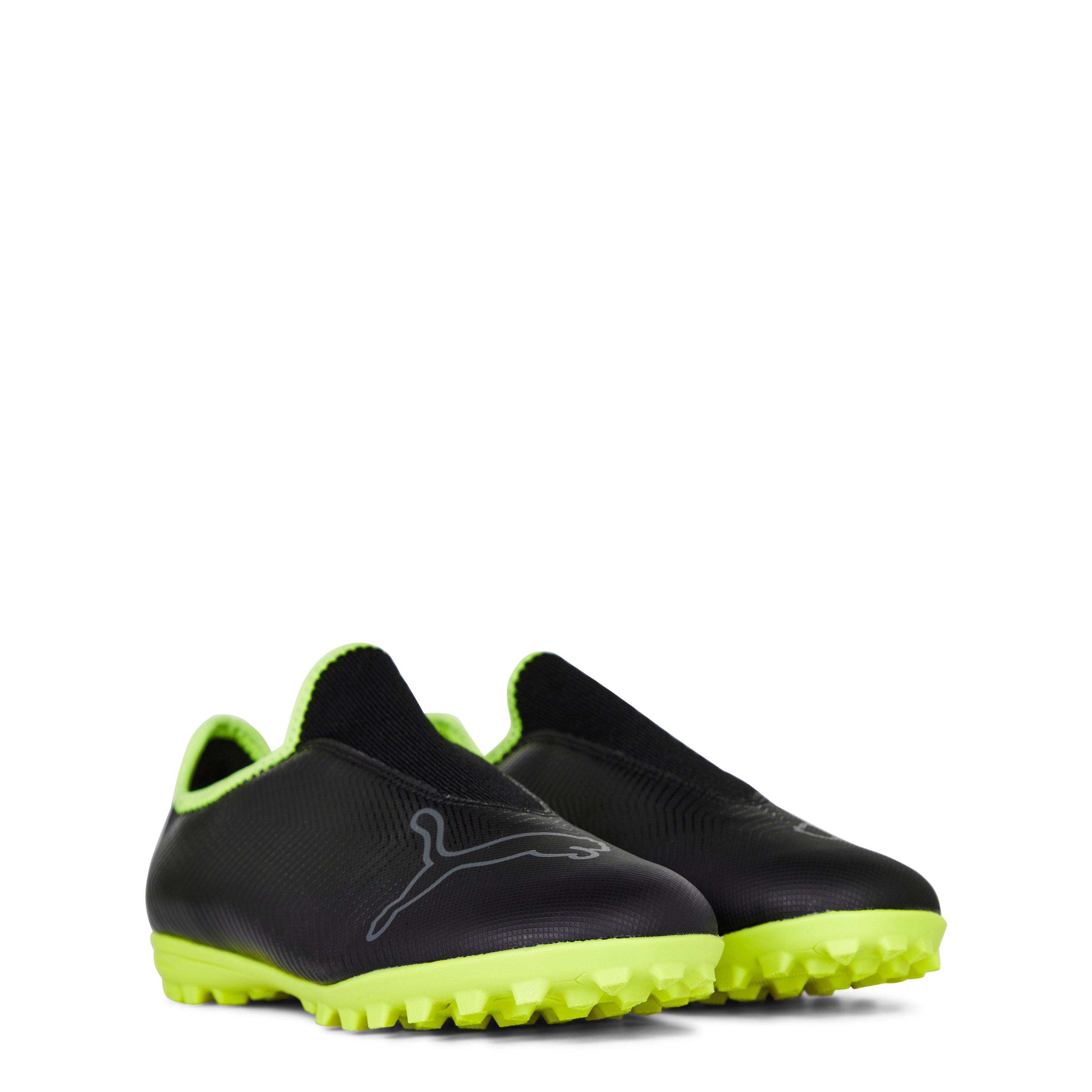 Zwart/Fluogeel - Puma - Finesse Astro Turf Football Boots Juniors - 4