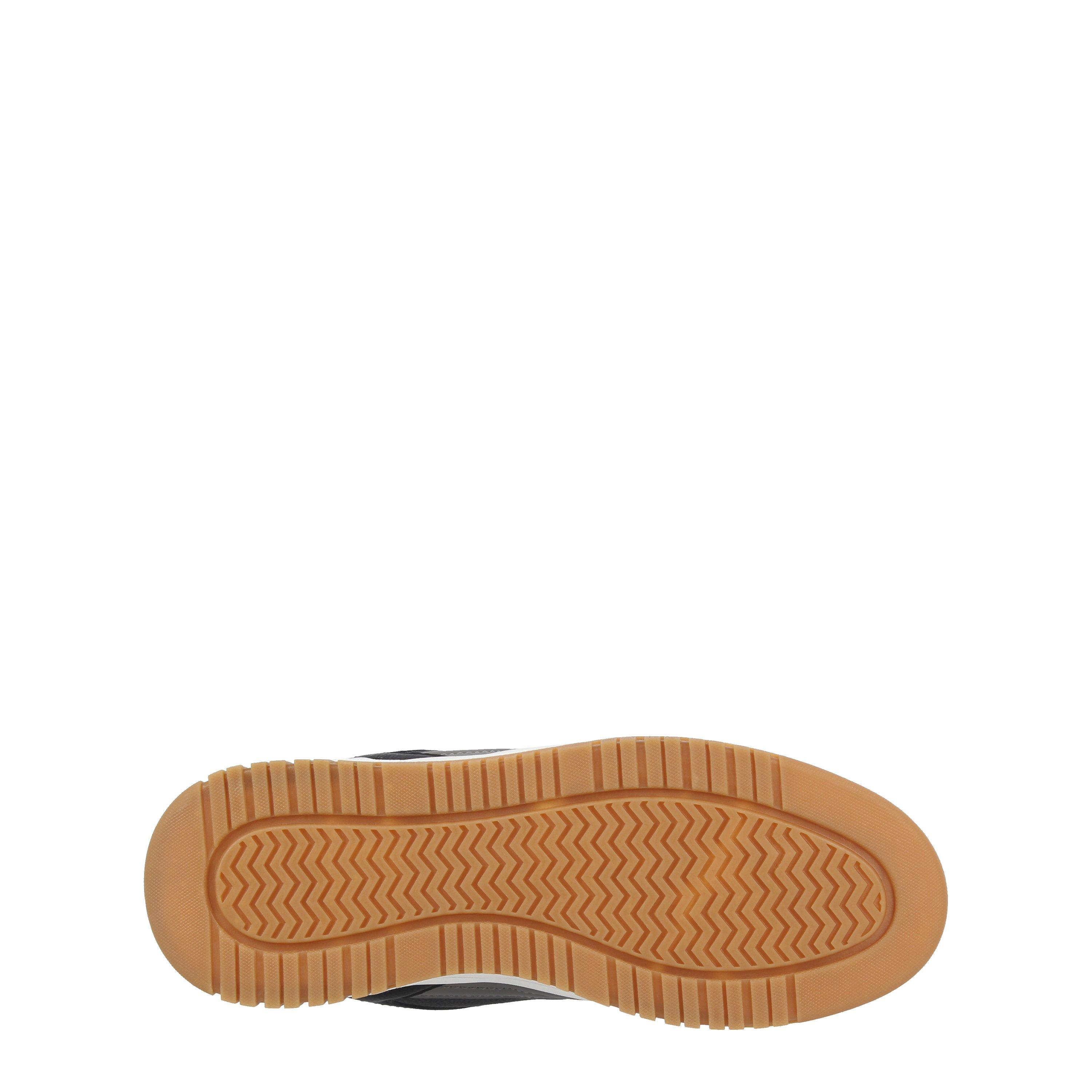 Black/White - Fabric - Kids' Court Trainers - 6