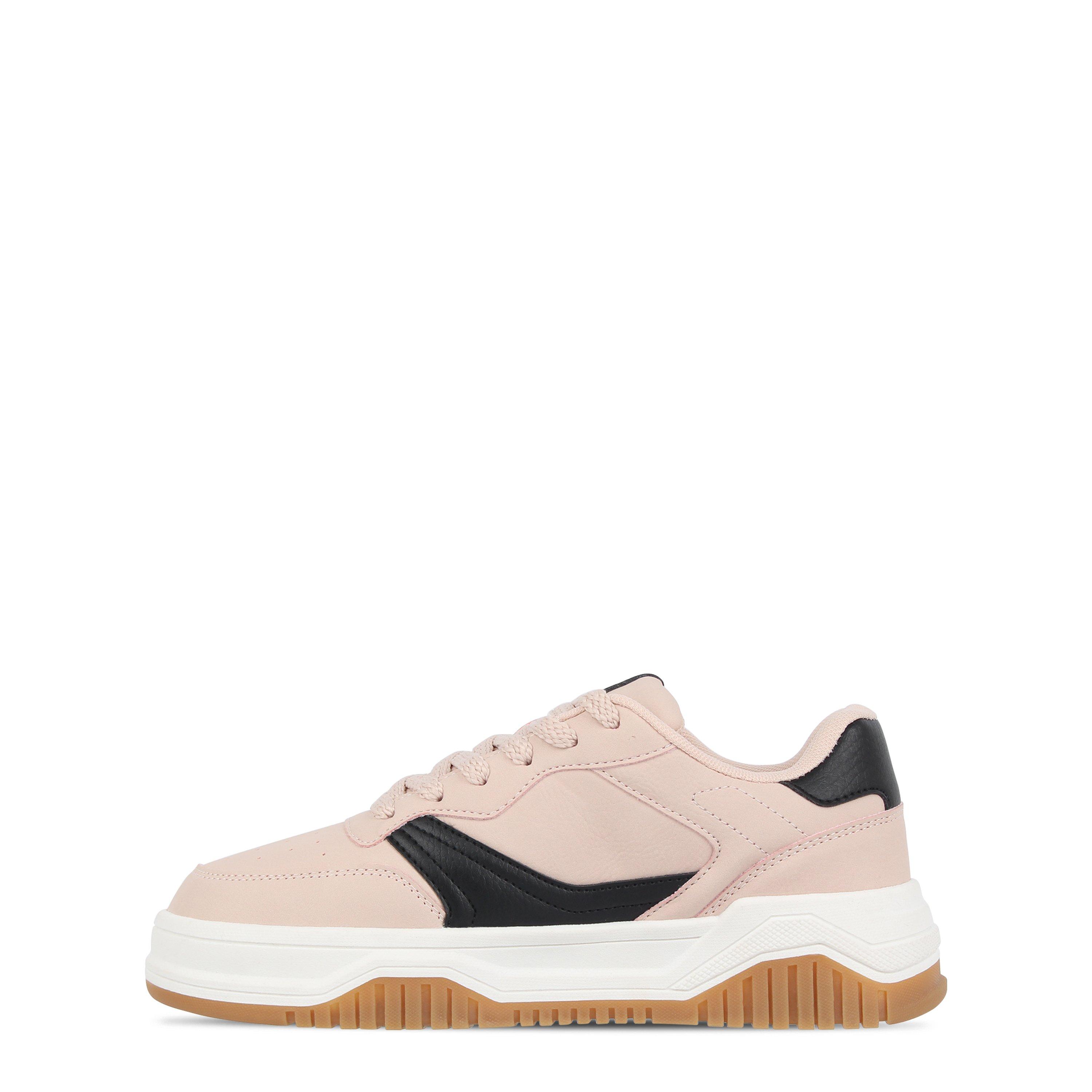 Pink/Black/Gum - Fabric - Unisex Kids' Court Trainers - 2