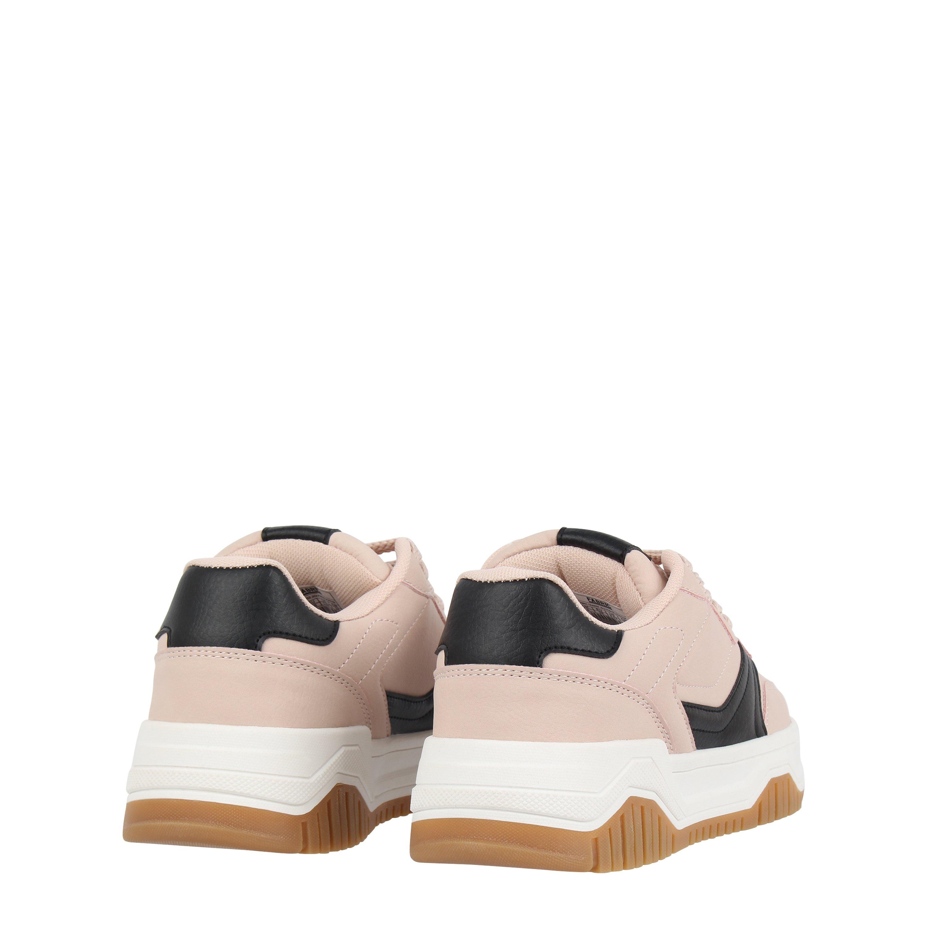 Pink/Black/Gum - Fabric - Unisex Kids' Court Trainers - 4