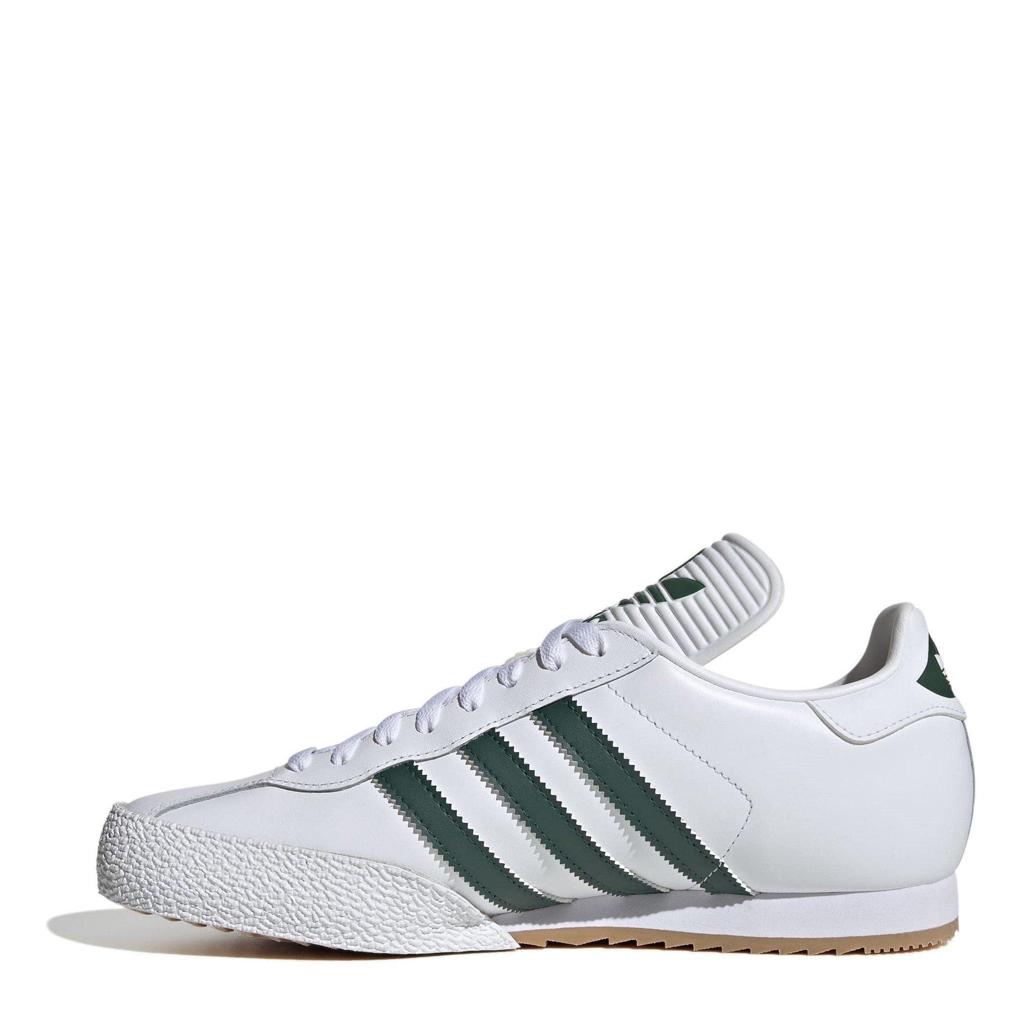 White/Green - adidas - Samba Super Low-Top Trainers - 2