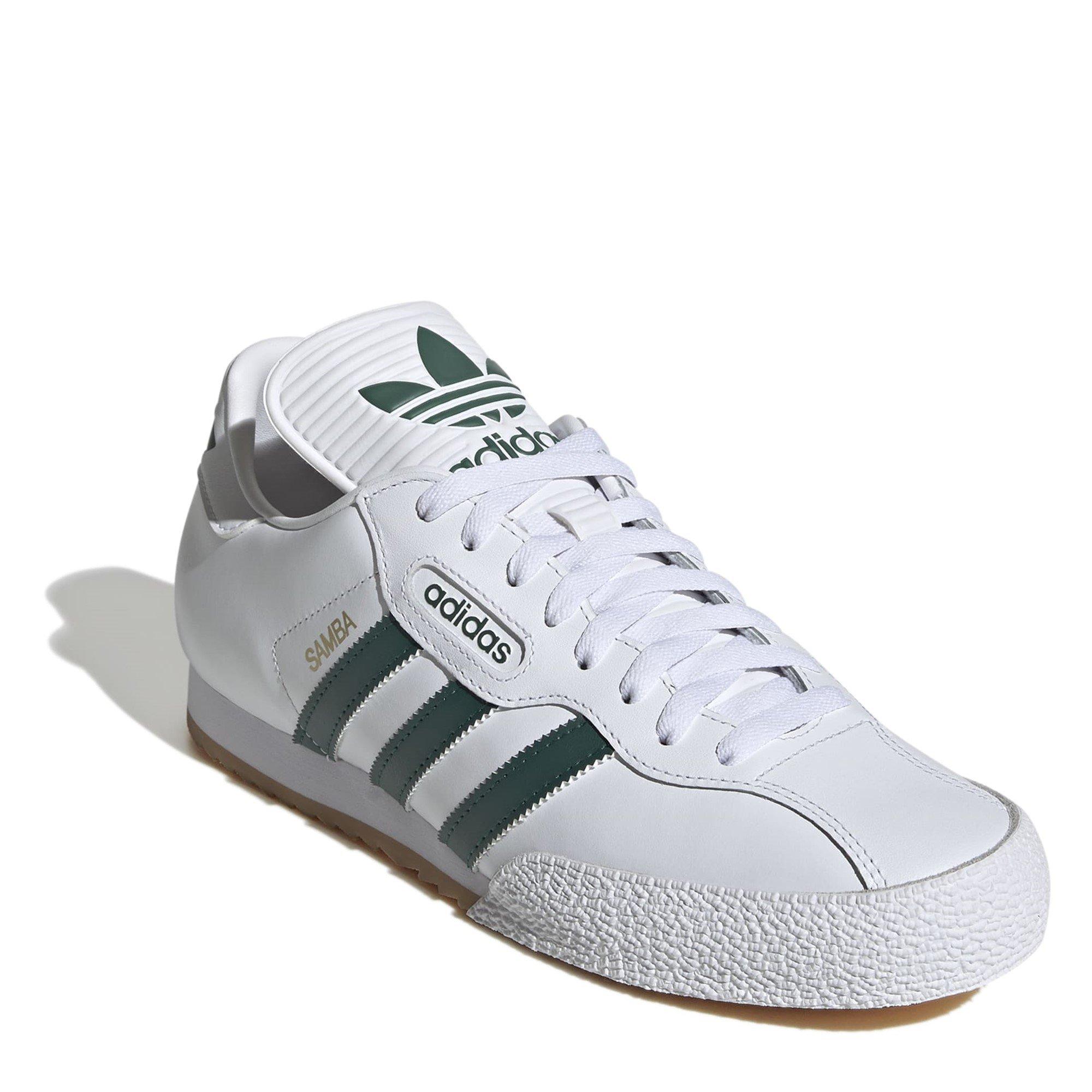 White/Green - adidas - Samba Super Low-Top Trainers - 3