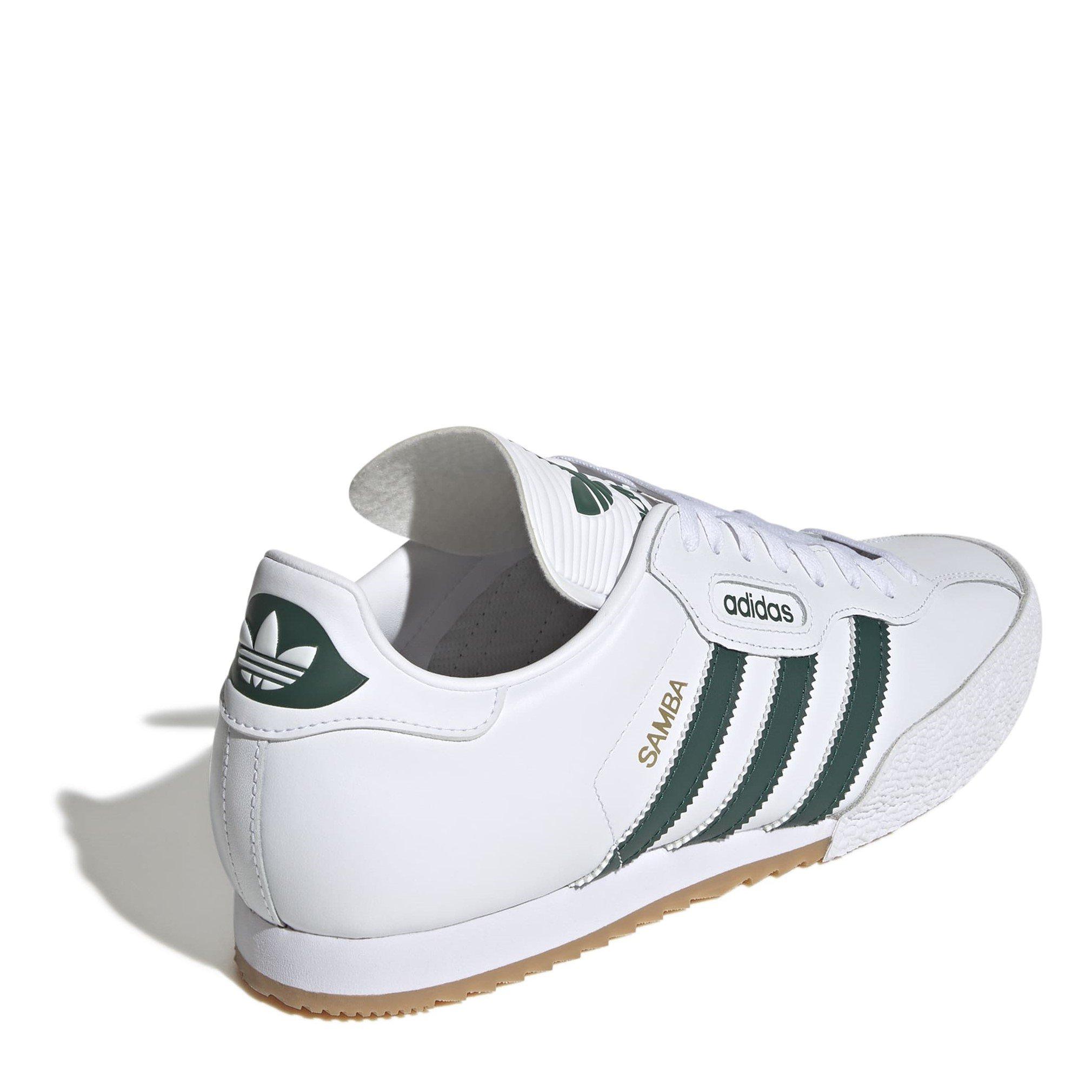 White/Green - adidas - Samba Super Low-Top Trainers - 4