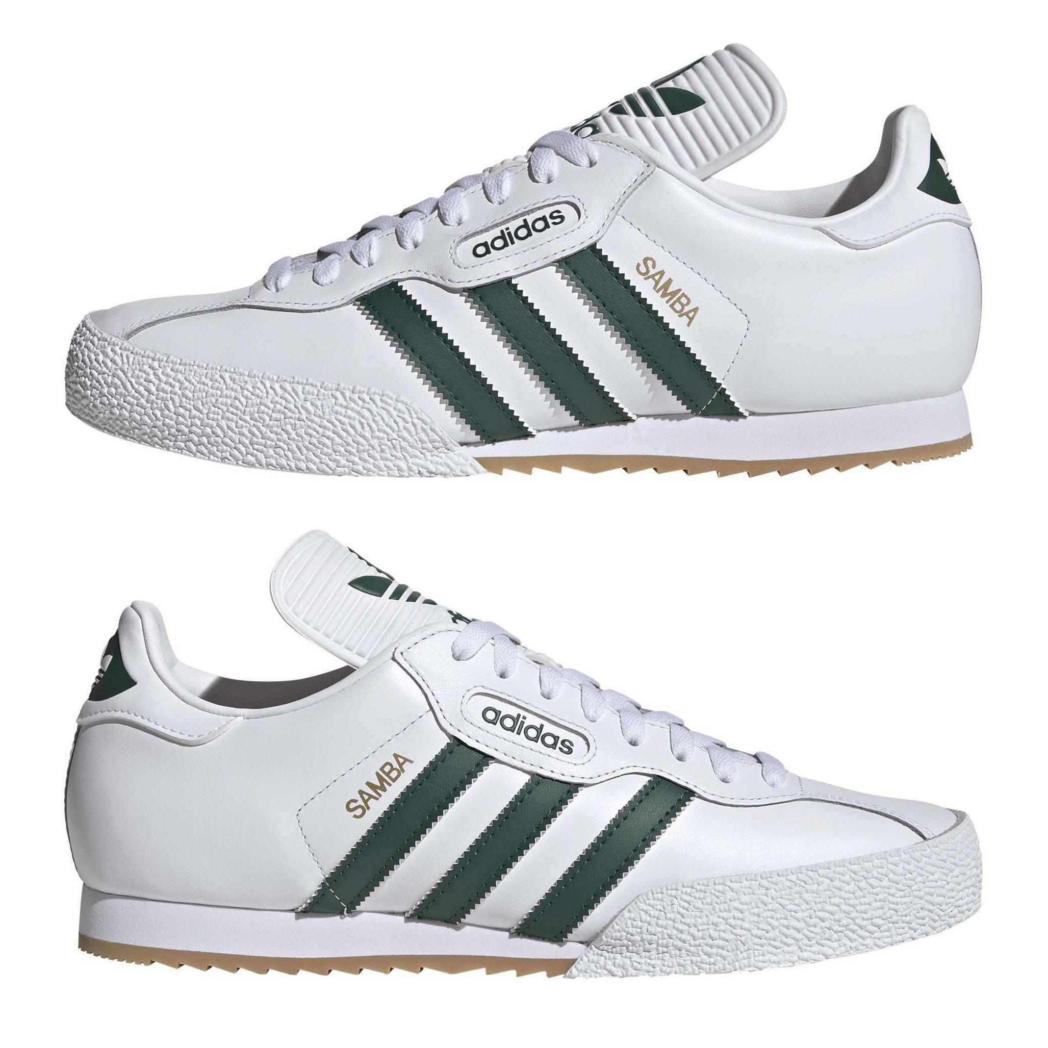 White/Green - adidas - Kids' Samba Super Low-Top Trainers - 9