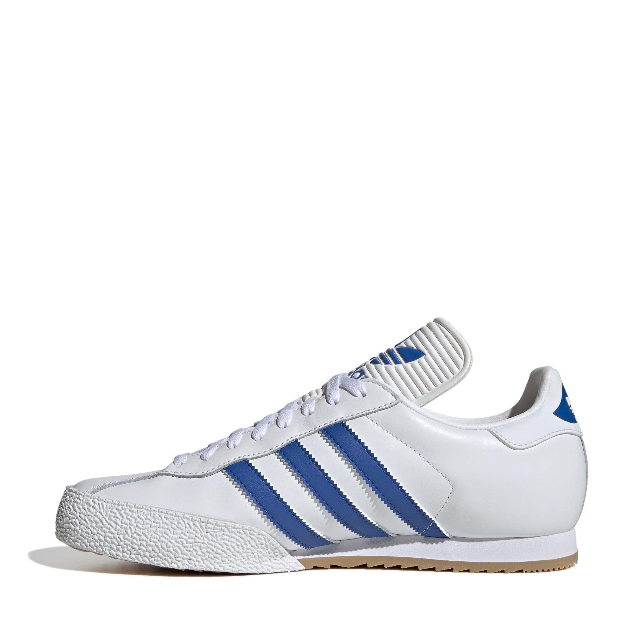 Wit/Blauw - adidas - Kids' Samba Super Low-Top Trainers - 2