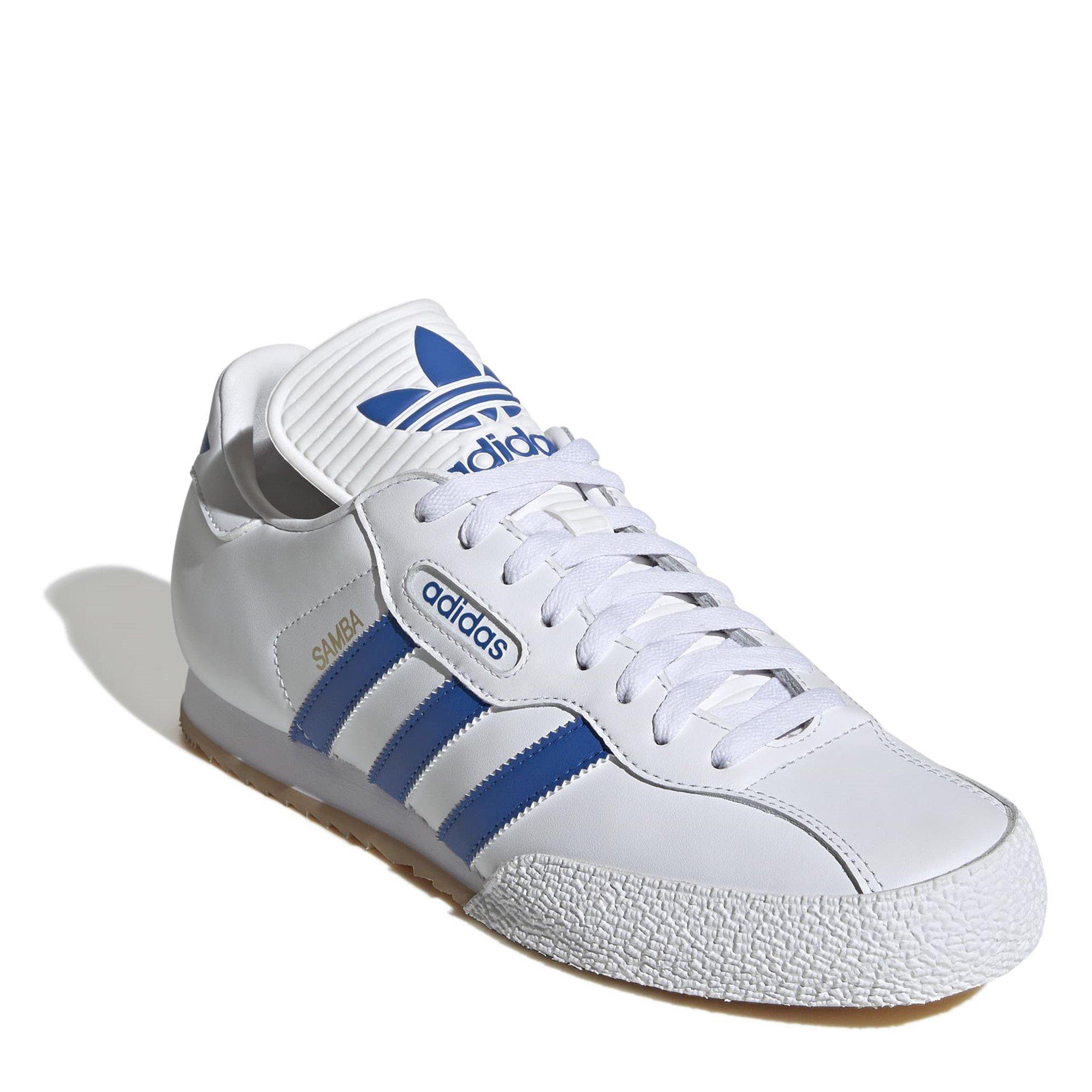 Wit/Blauw - adidas - Kids' Samba Super Low-Top Trainers - 3