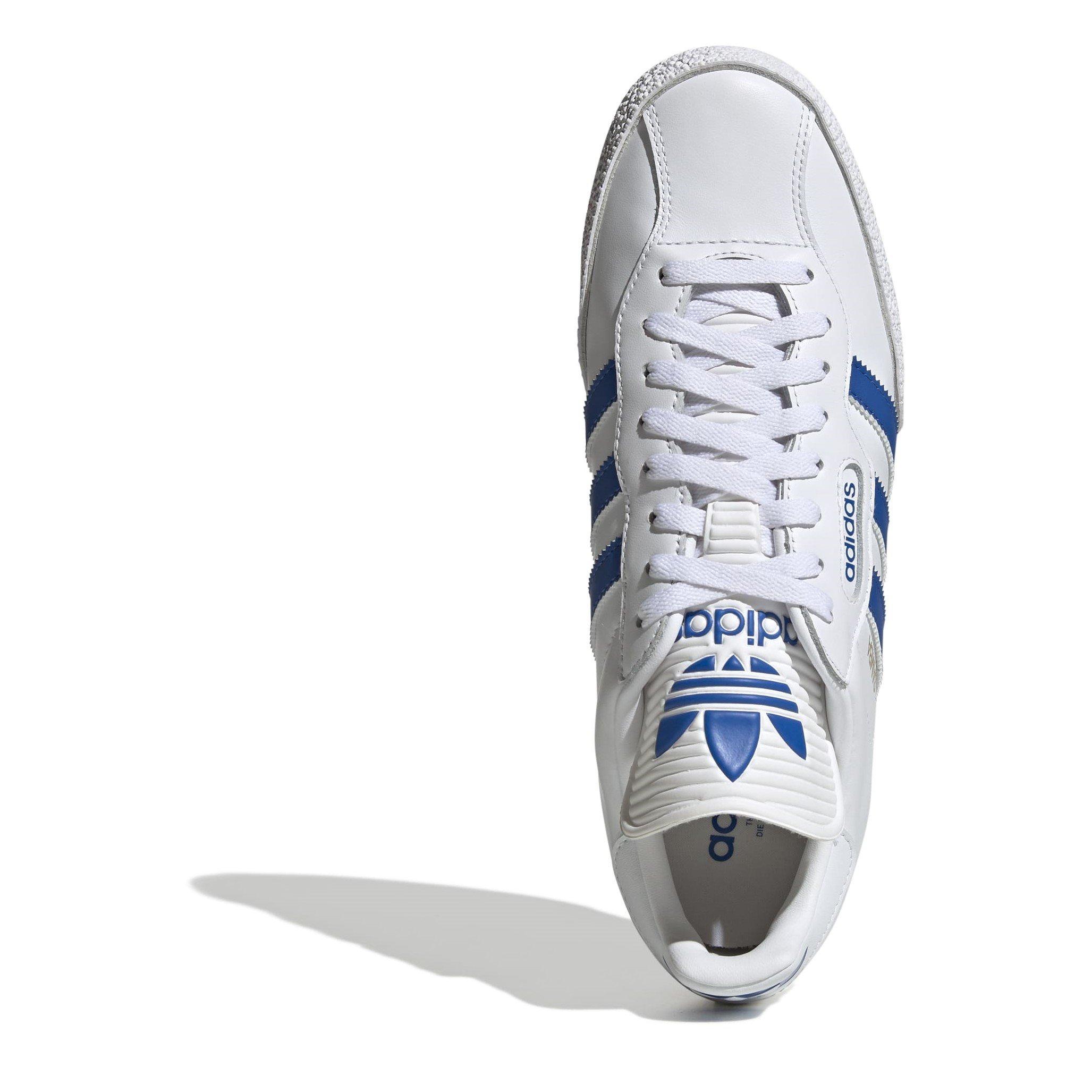 Wit/Blauw - adidas - Kids' Samba Super Low-Top Trainers - 5