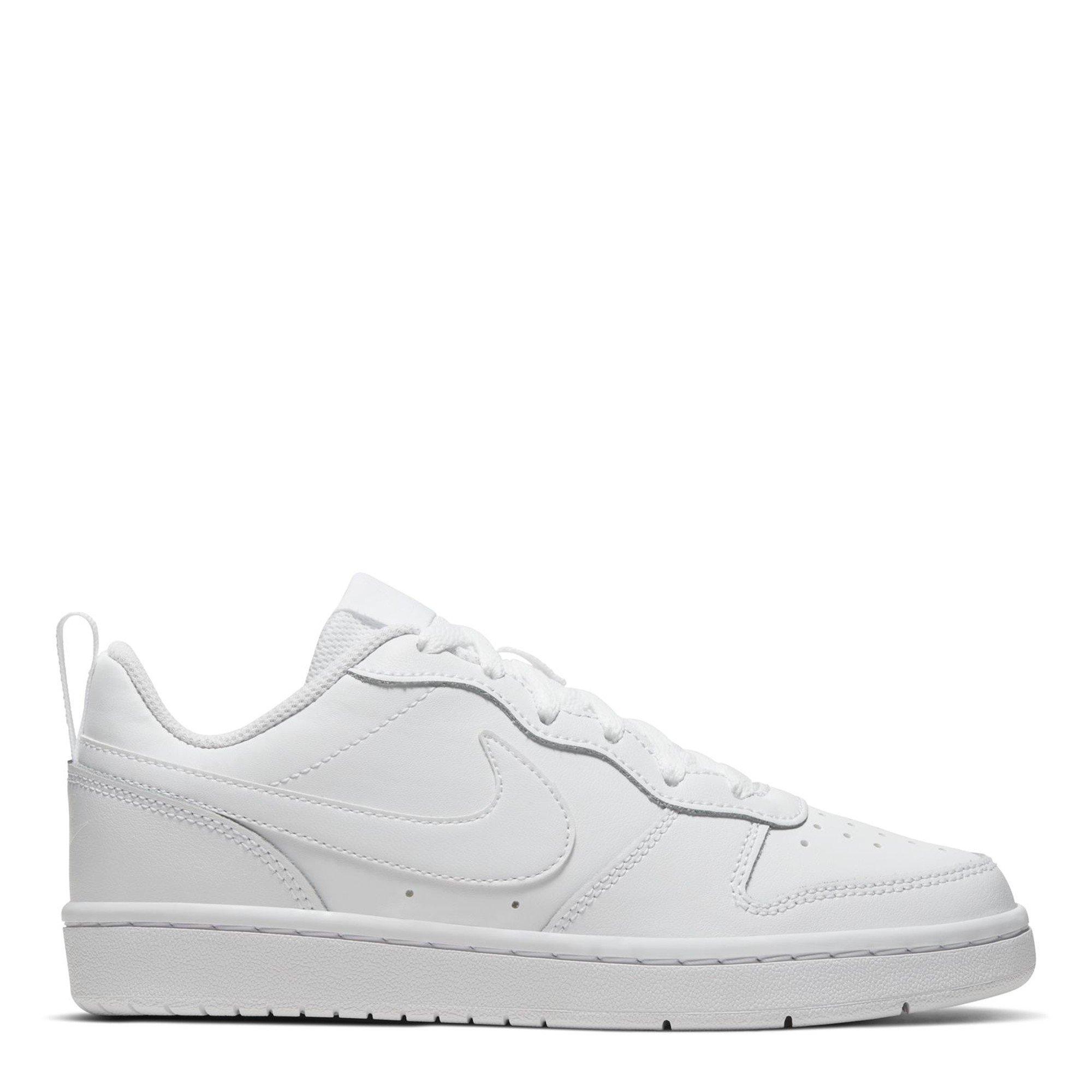 White/White - Nike - Court Borough Low 2 Junior Shoes - 1