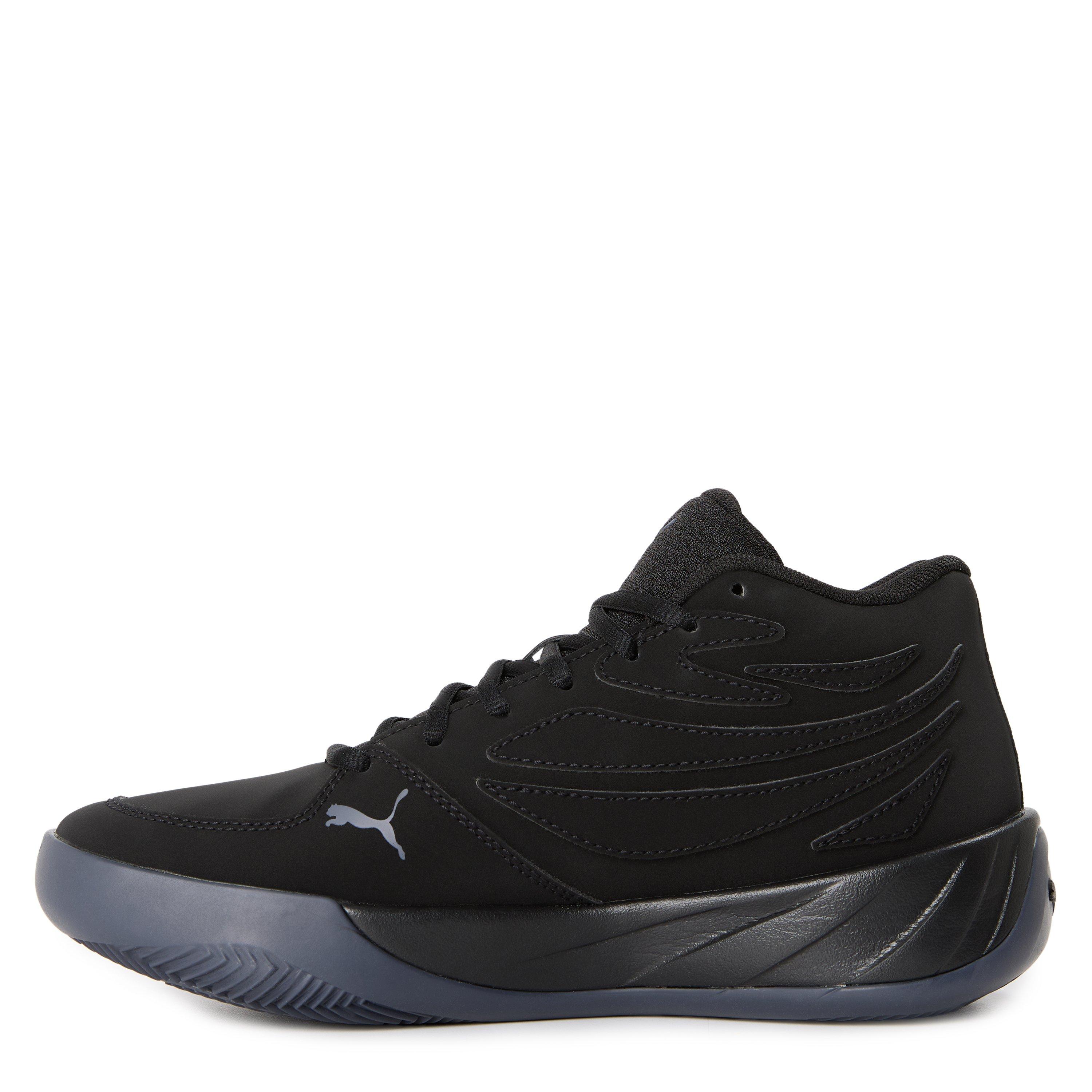 Black-Galacti - Puma - Kids' Court Pro Nubuck Trainers - 2