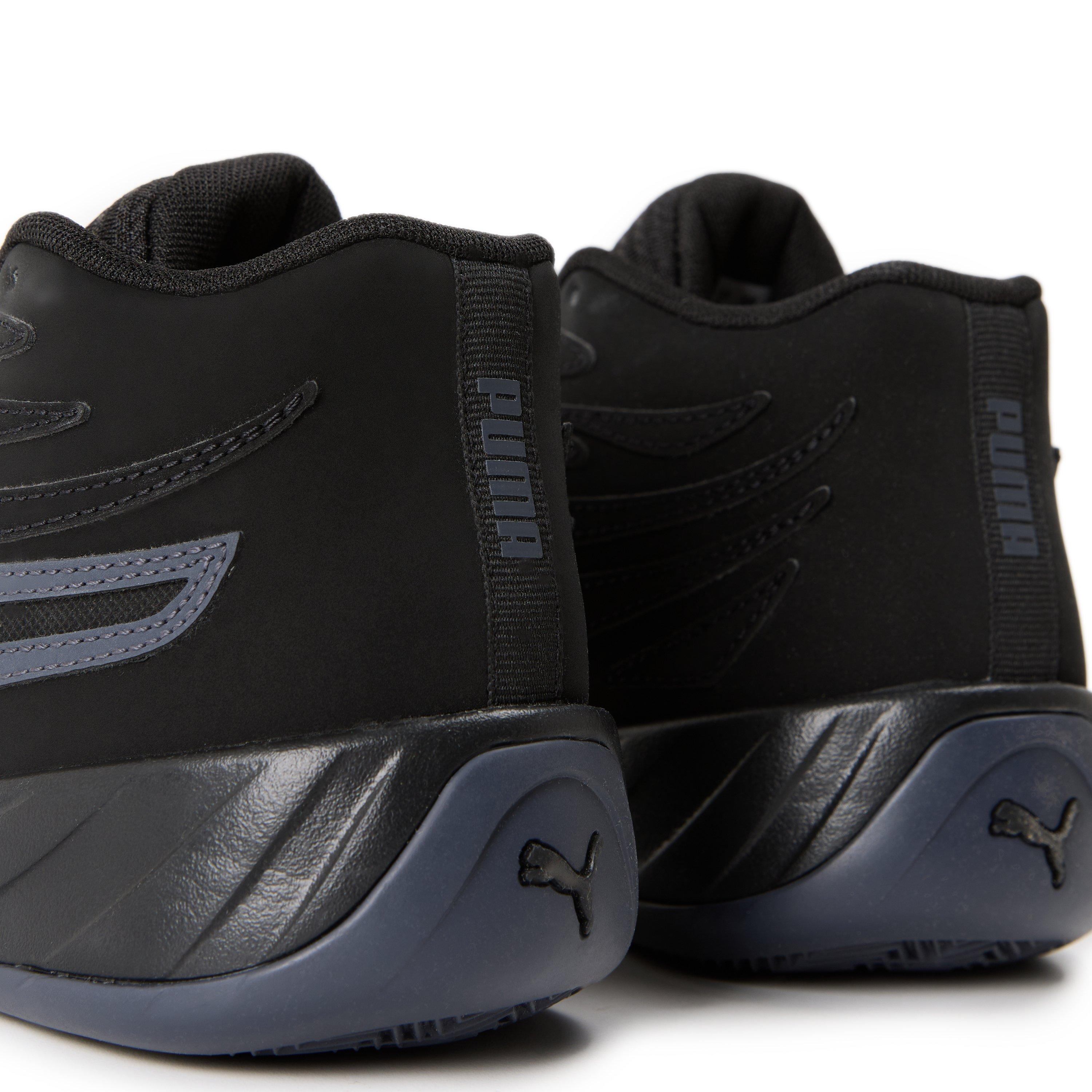 Black-Galacti - Puma - Kids' Court Pro Nubuck Trainers - 3