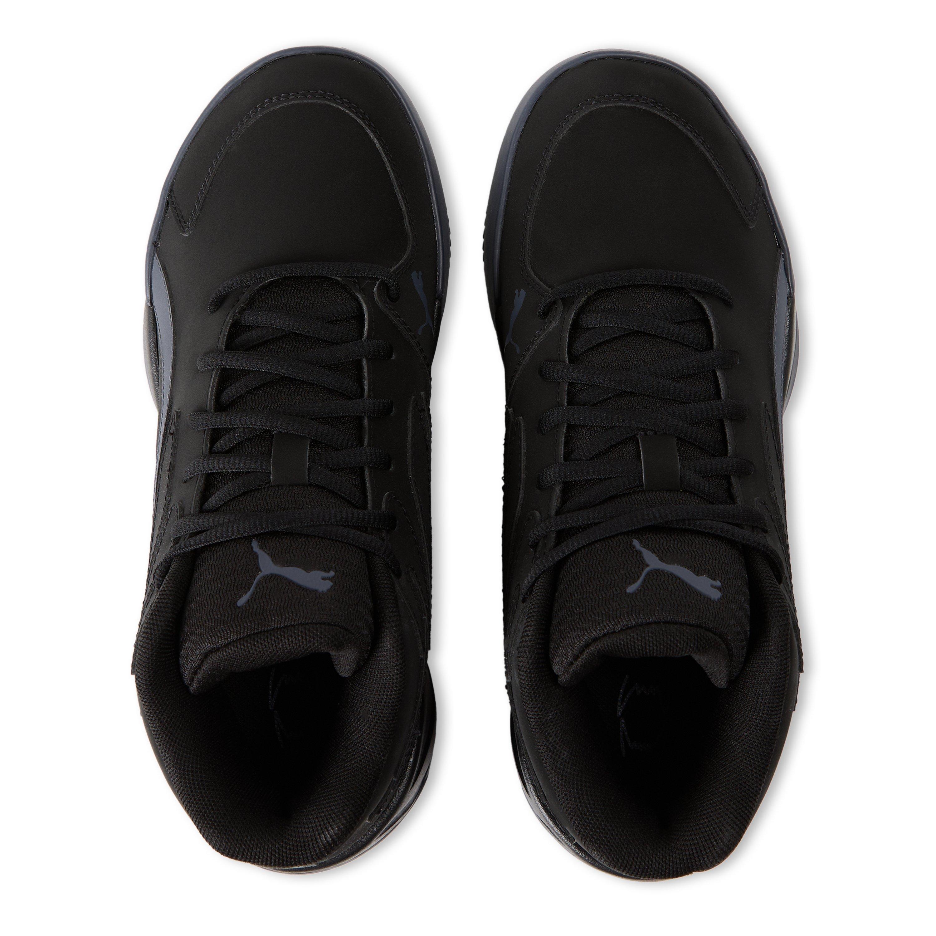 Black-Galacti - Puma - Kids' Court Pro Nubuck Trainers - 4