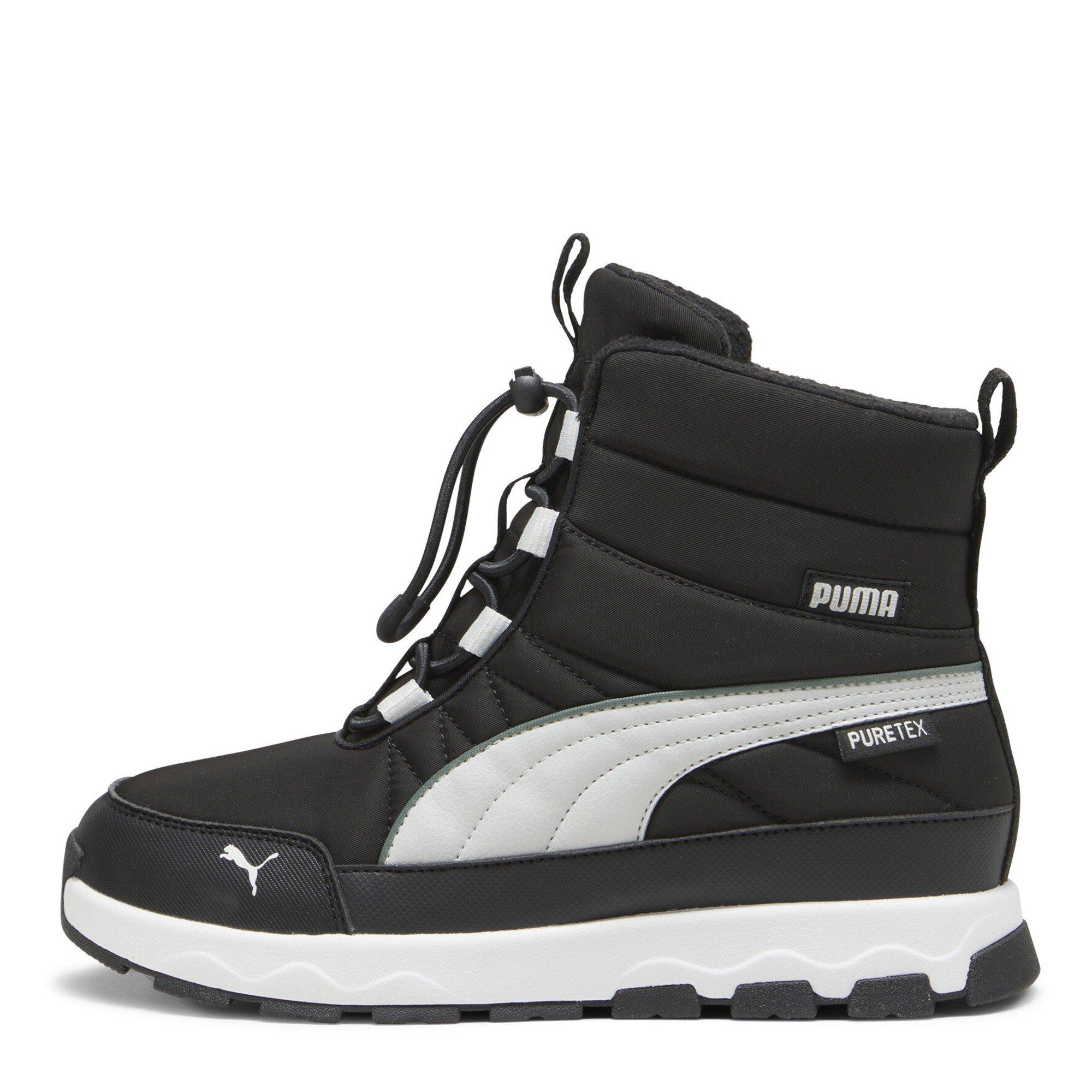 Blk-Ash Gry-Wht - Puma - Unisex Kids' Evolve Puretex Snow Boots - 2