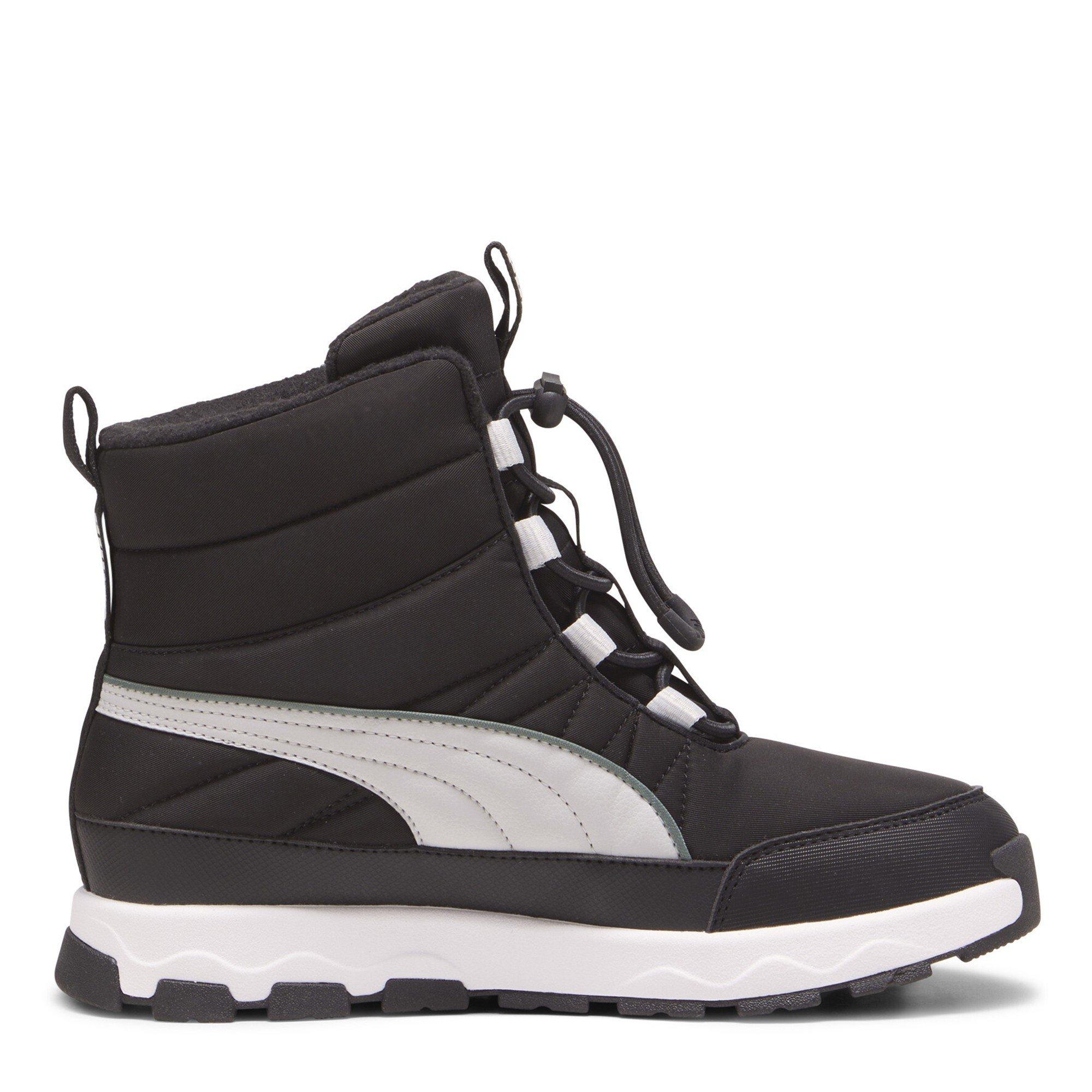 Blk-Ash Gry-Wht - Puma - Unisex Kids' Evolve Puretex Snow Boots - 4