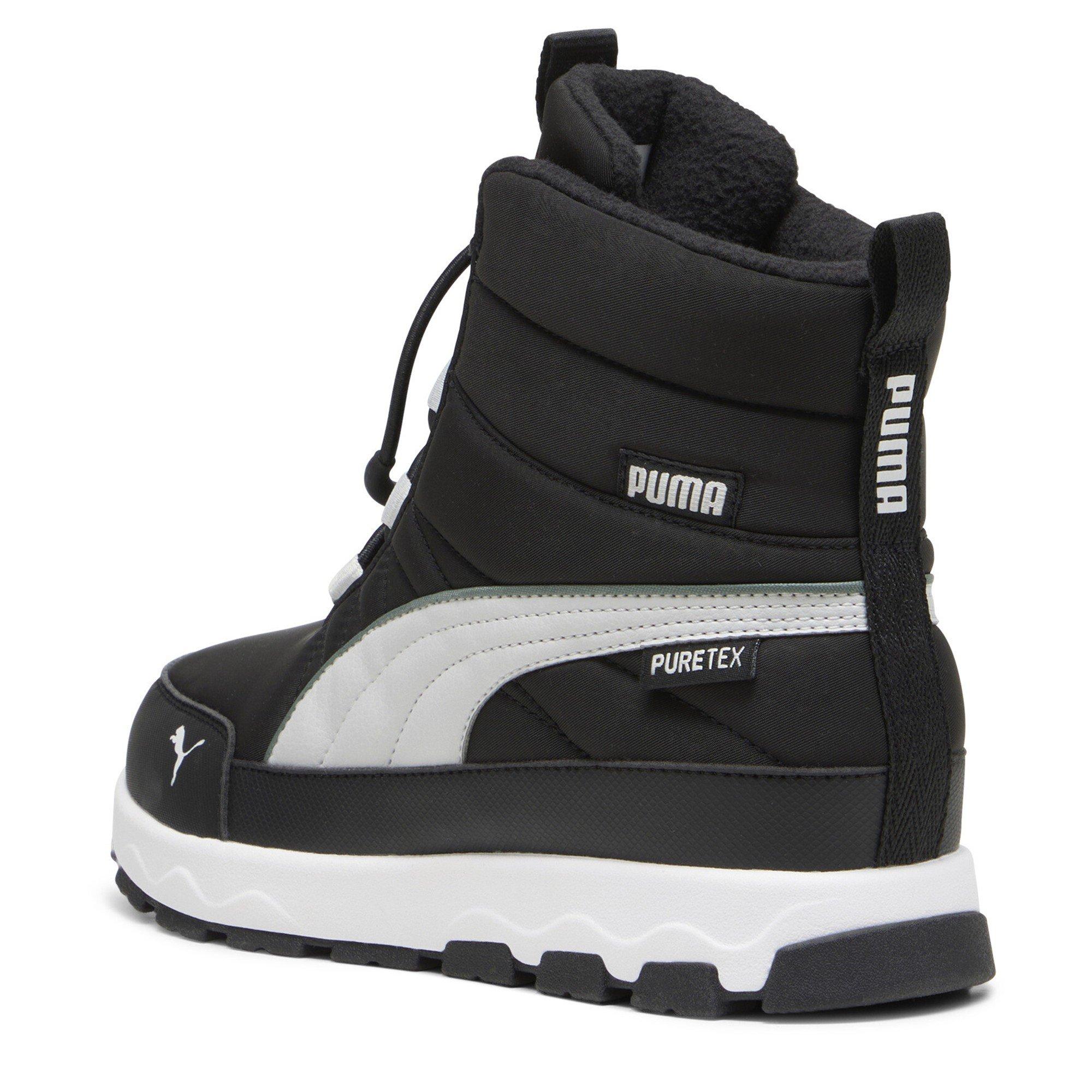 Blk-Ash Gry-Wht - Puma - Unisex Kids' Evolve Puretex Snow Boots - 5