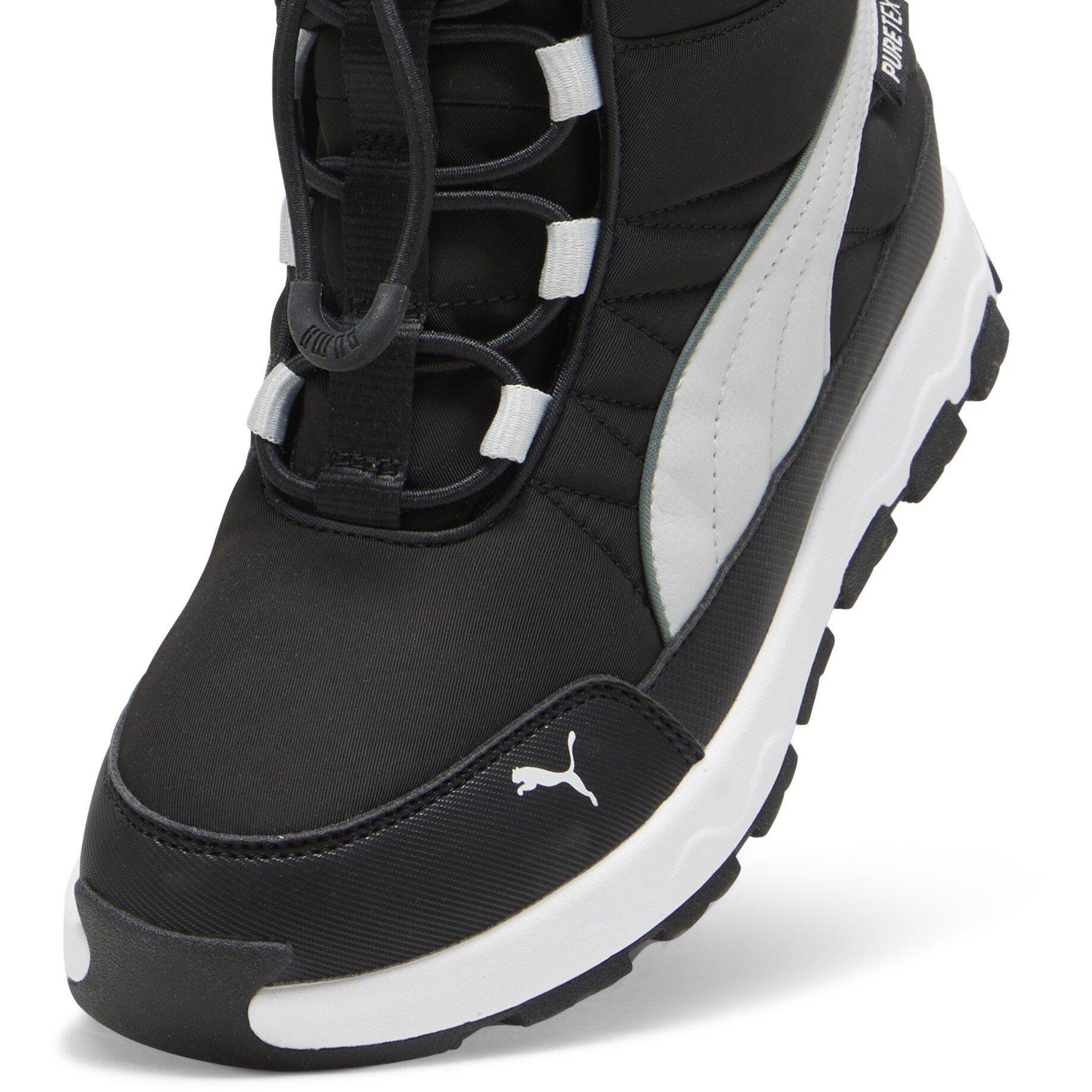 Blk-Ash Gry-Wht - Puma - Unisex Kids' Evolve Puretex Snow Boots - 6