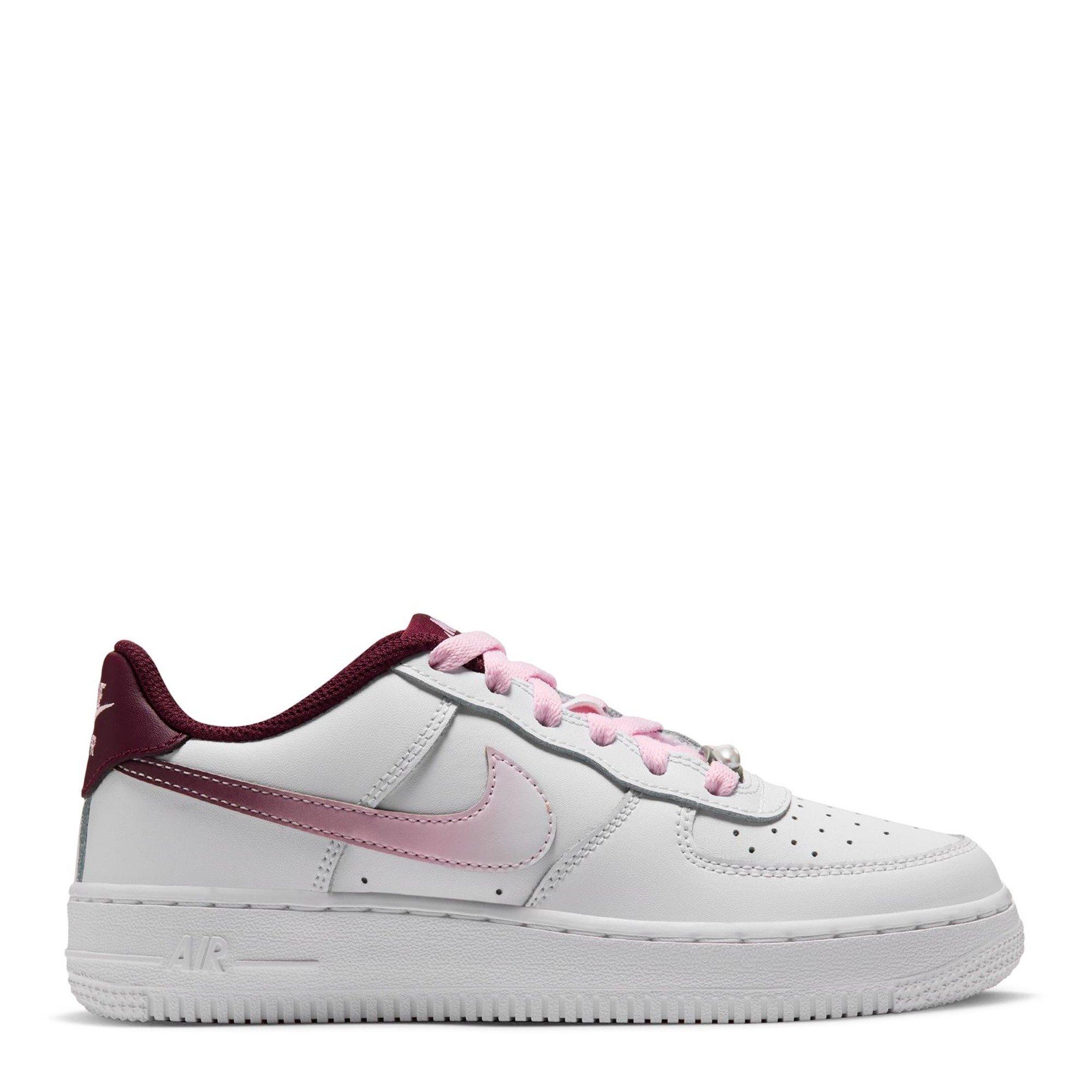 Wht/Brgndy/Pnk - Nike - Kids' Kirk Slide Slippers - 1